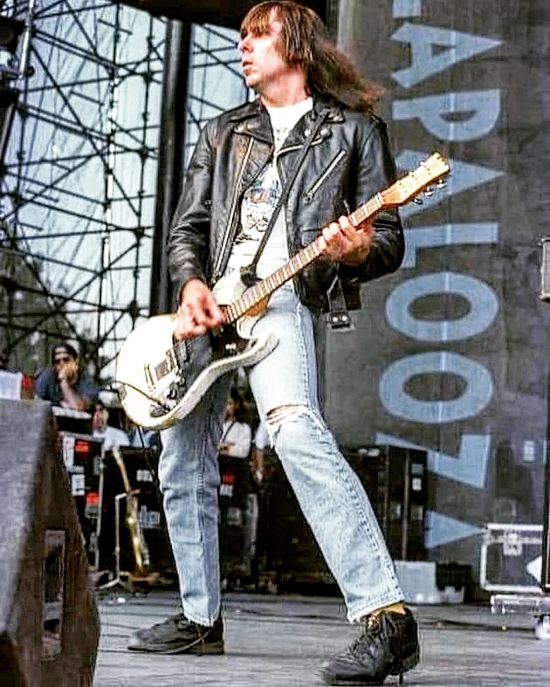 When in LA in 1996 with Johnny Ramone.