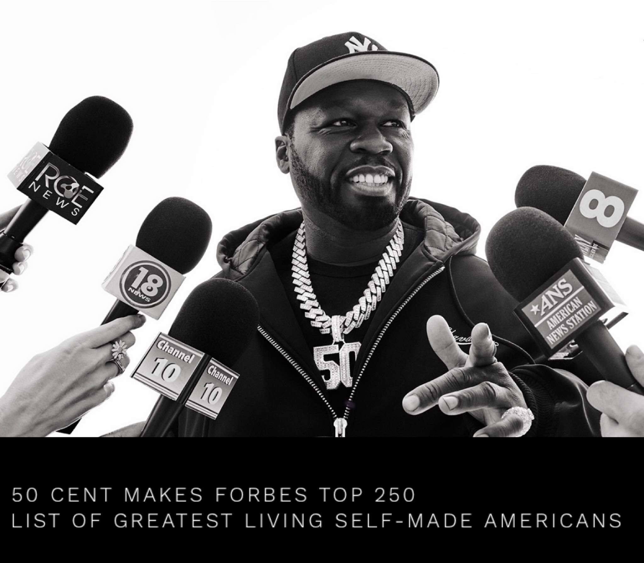 Salute to the big homie 50 Cent for making FORBES Top 250 list of 