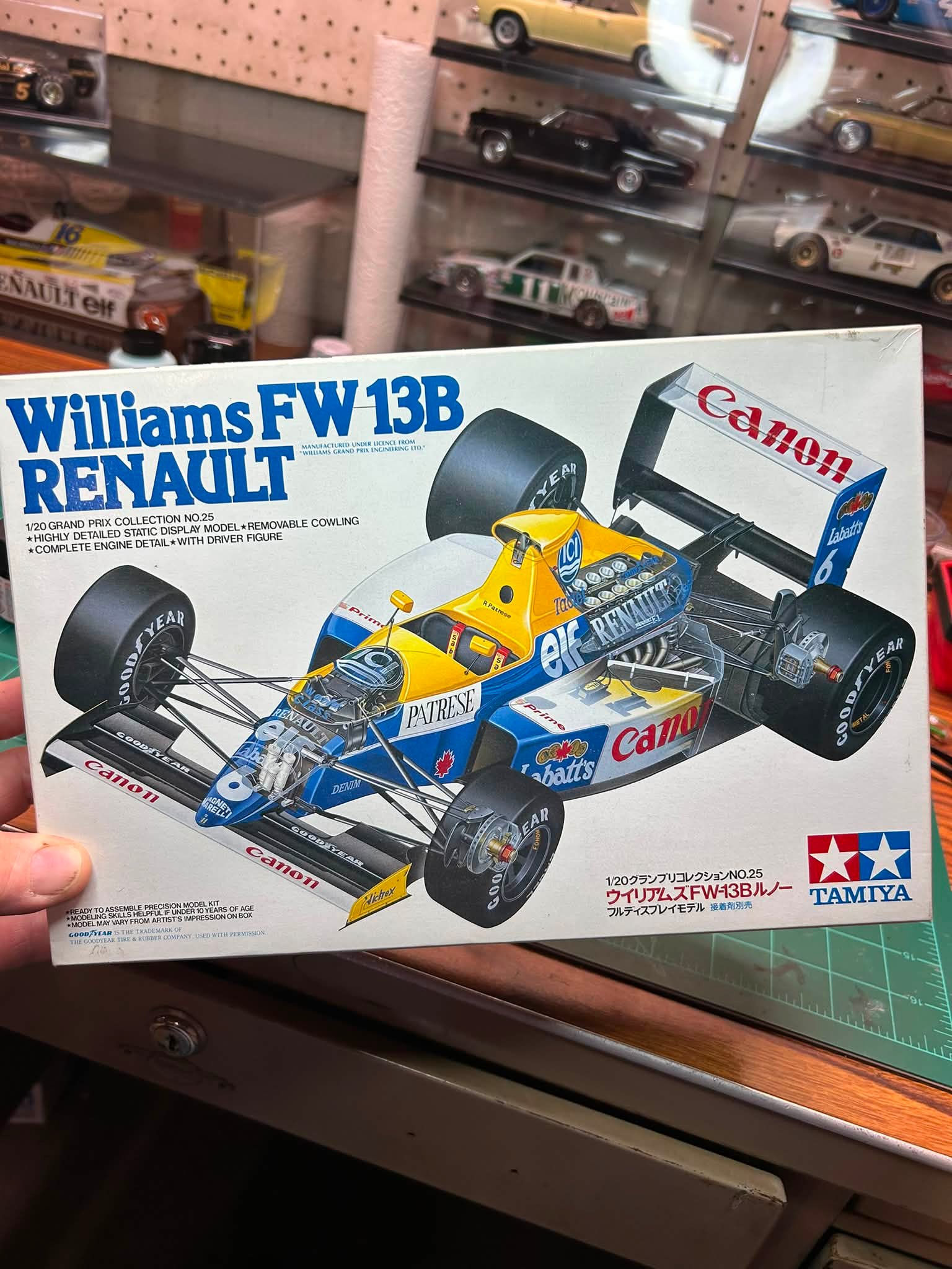Studio 27 decals for Williams FW13B model car