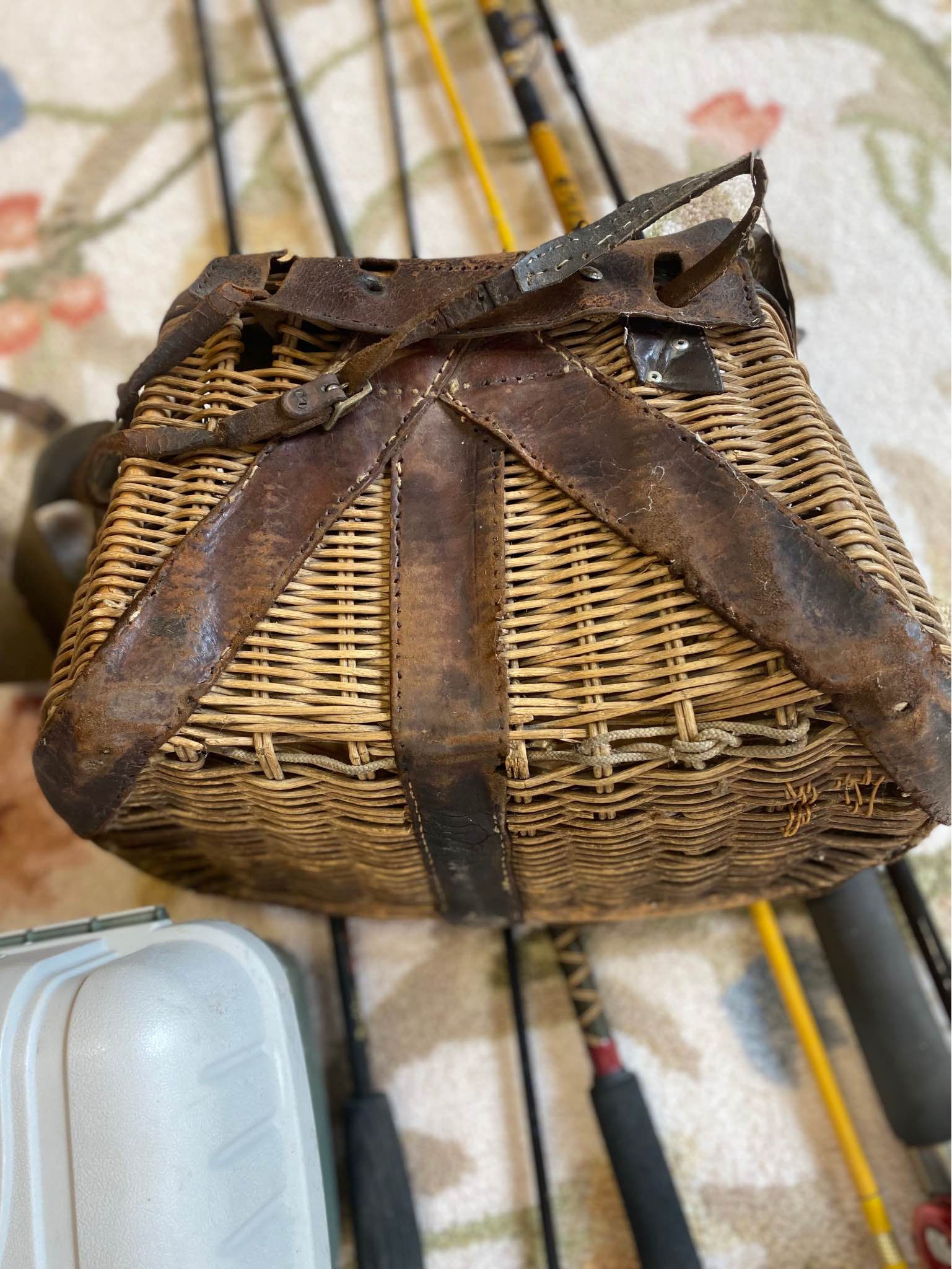 Vintage Fishing Creel and Lures/Rods and Reels Lot - Fishing - Centre ...