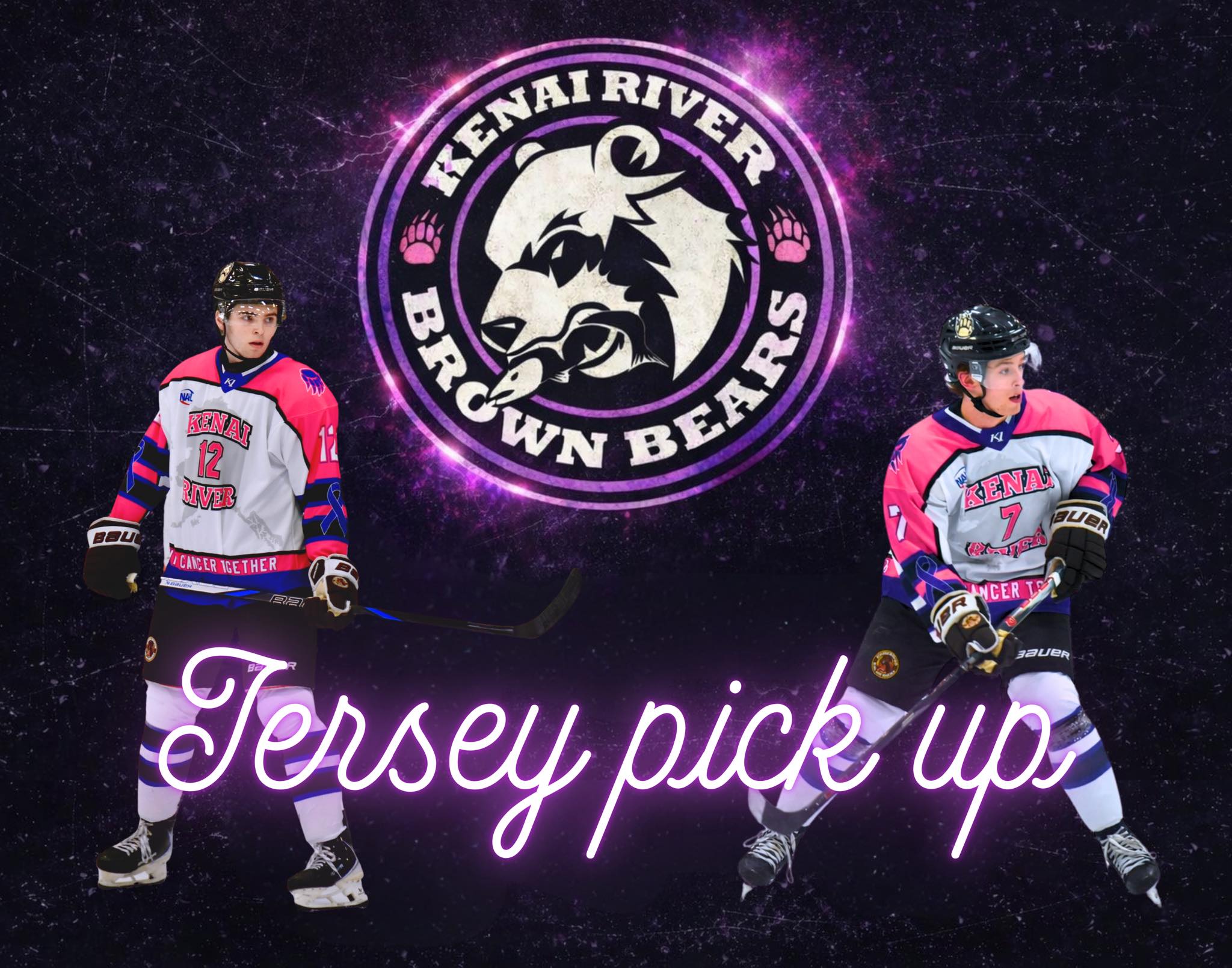 🛍️ Cancer Jersey Winners! 👕 Get... - Kenai River Brown Bears | Facebook