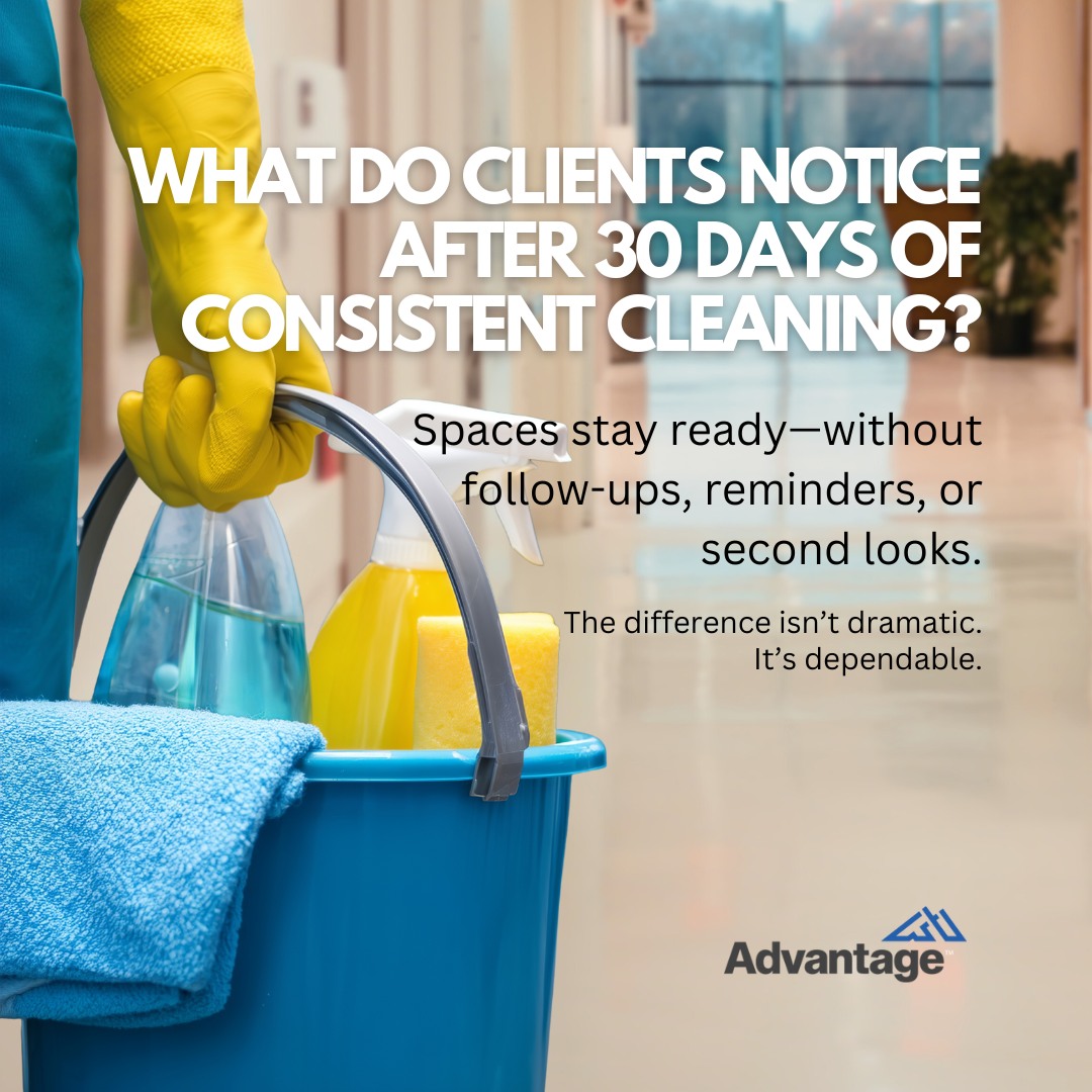 Advantage - Most people don’t comment on clean. They comment when it’s ...