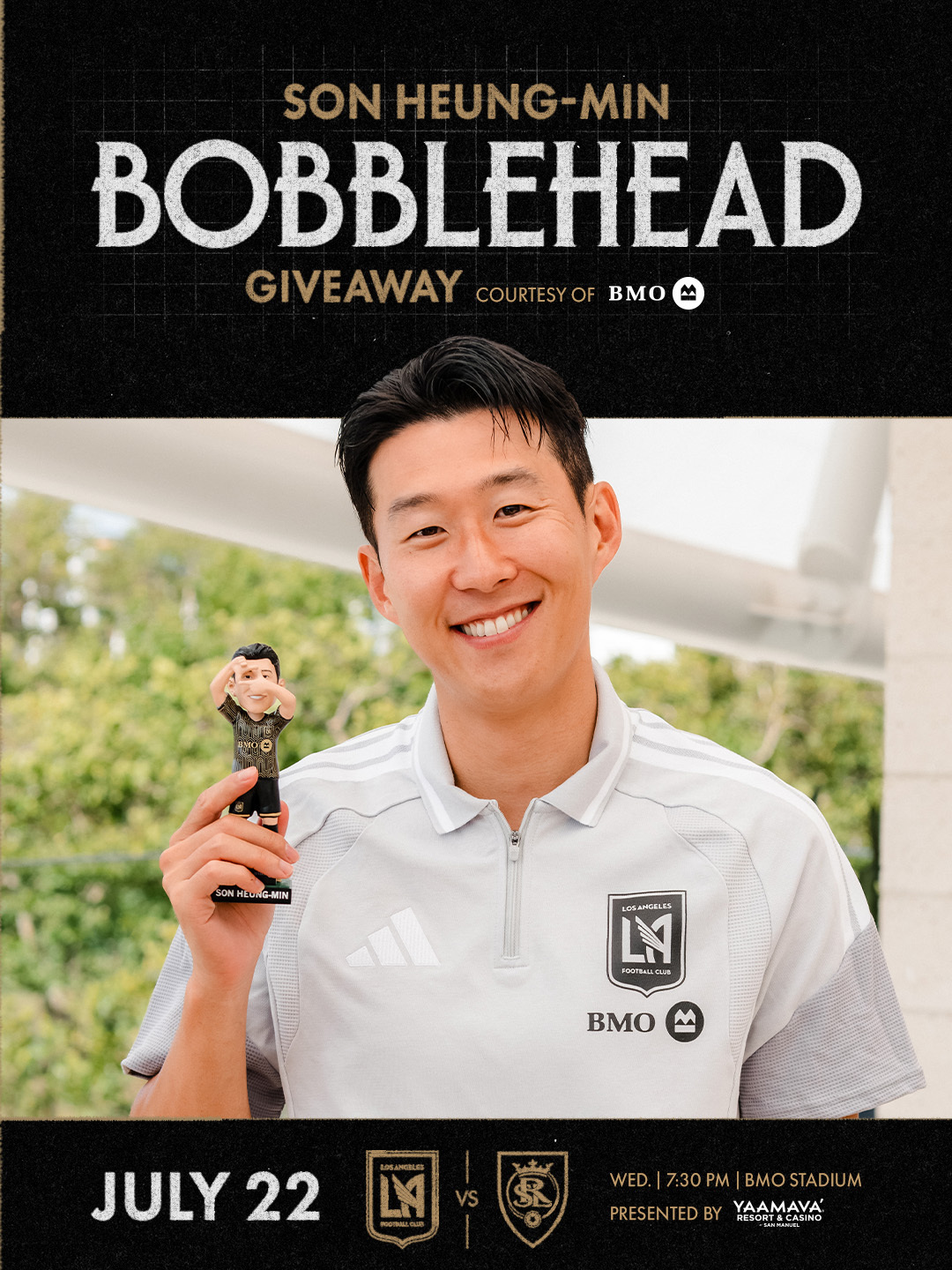 Arrive early 🏟️ 22,000 Son Heung-Min bobbleheads await, courtesy