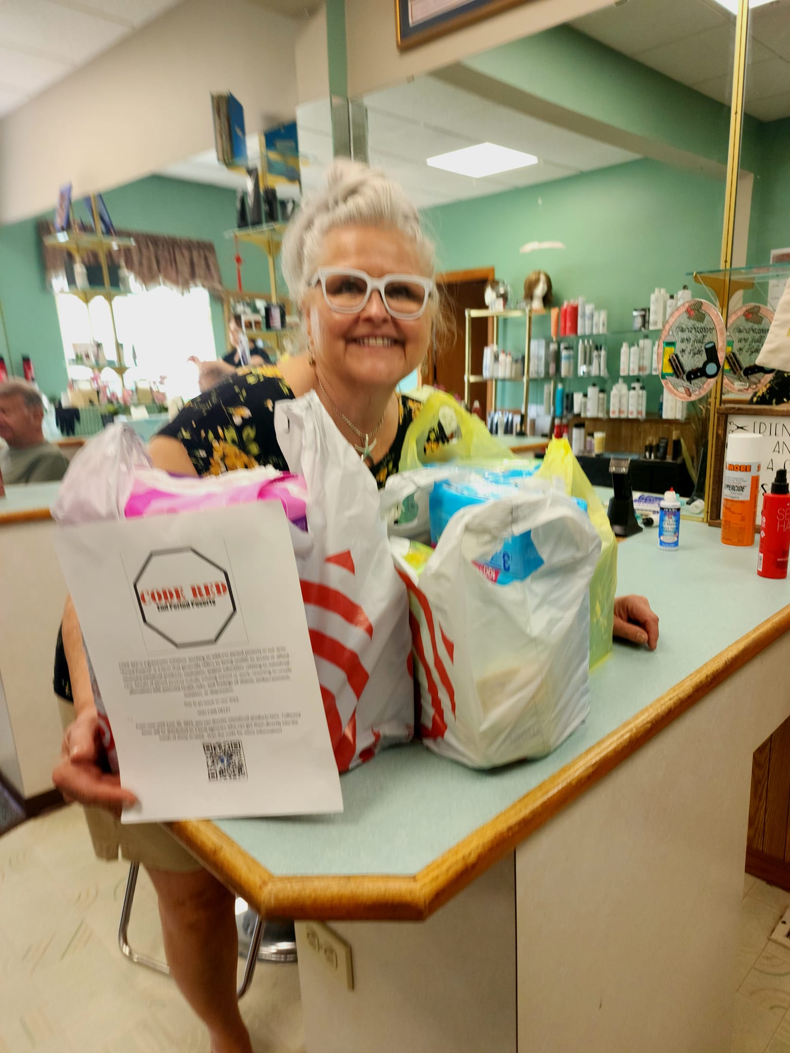 CODE RED - Shout out to Deb and her clients at Shear...