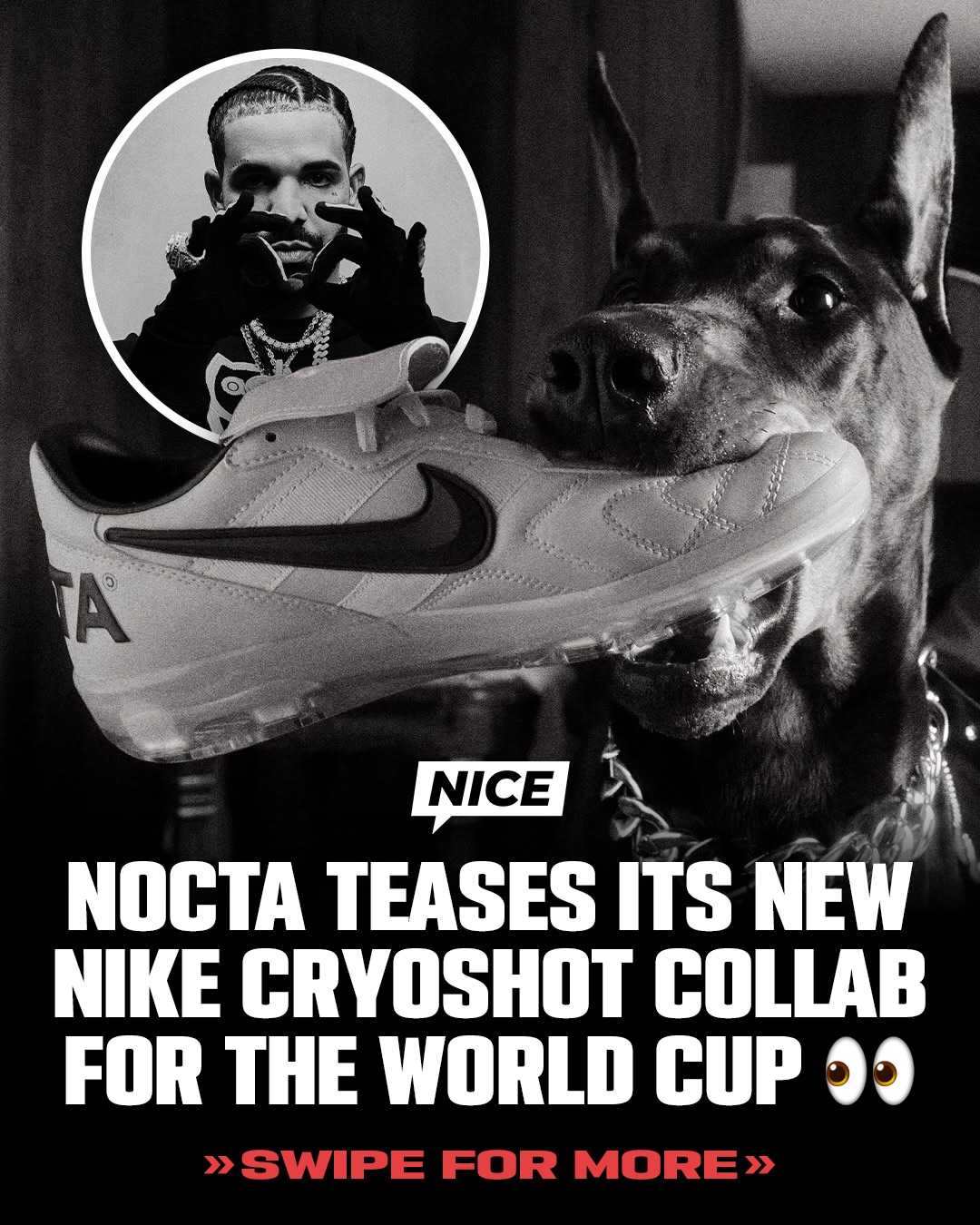 Drake's NOCTA teases a new Nike Cryoshot collab and Team Canada