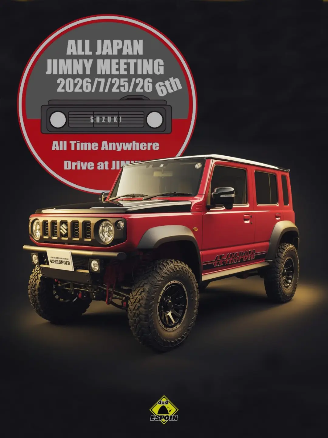4x4エスポワール - ☆ Kimny製JB23 丸目化キットを装着🔥 7インチ