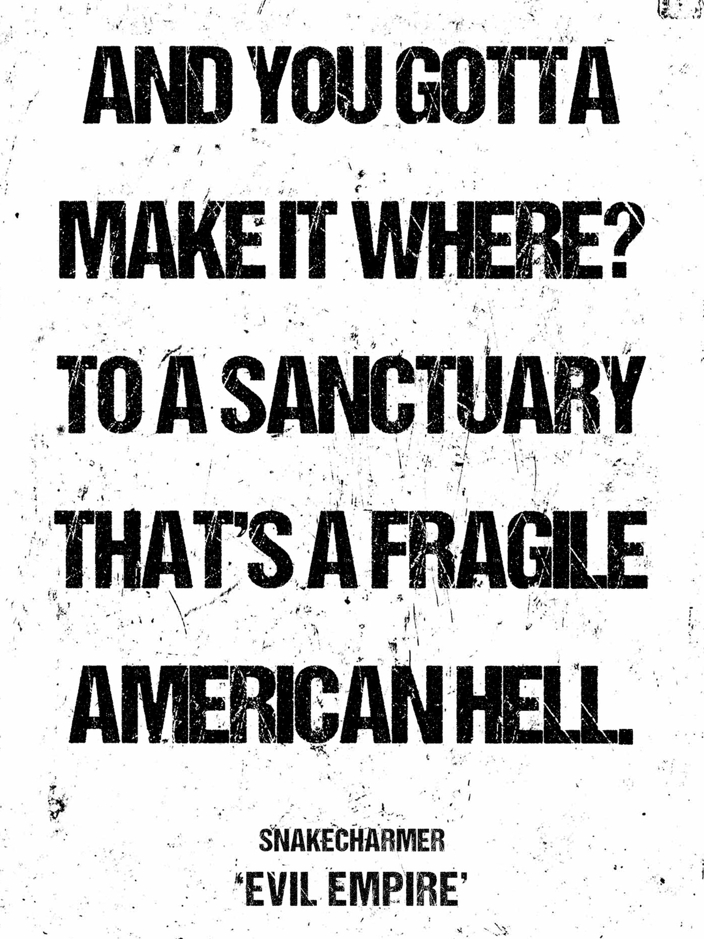 And you gotta make it where? To a sanctuary that