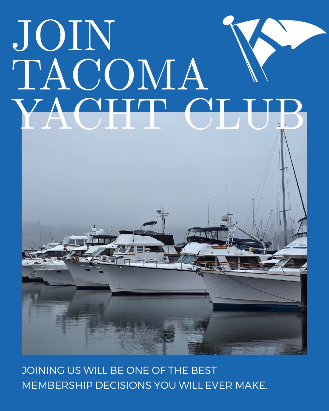 Set sail into something special ⚓ At Tacoma Yacht Club, you'll find more than a marina