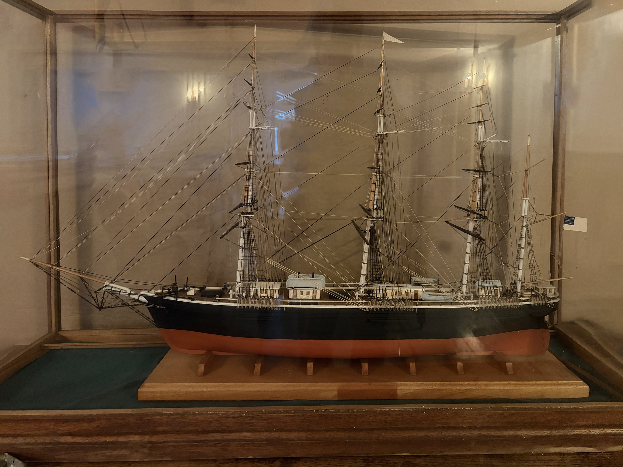 Clipper ship Sea Witch model at Noble Maritime Collection