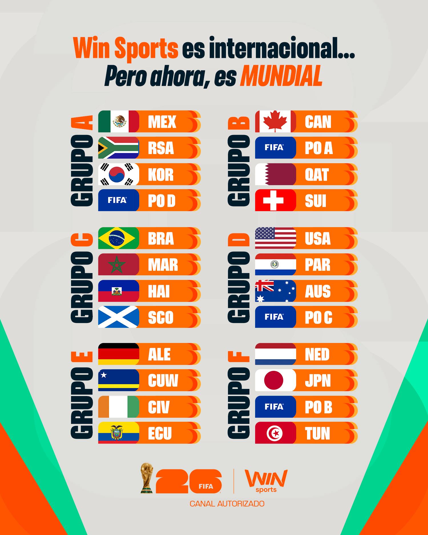Win Sports - 🏆🌎 ¡GRUPOS LISTOS PARA LA COPA MUNDIAL DE LA... | Facebook