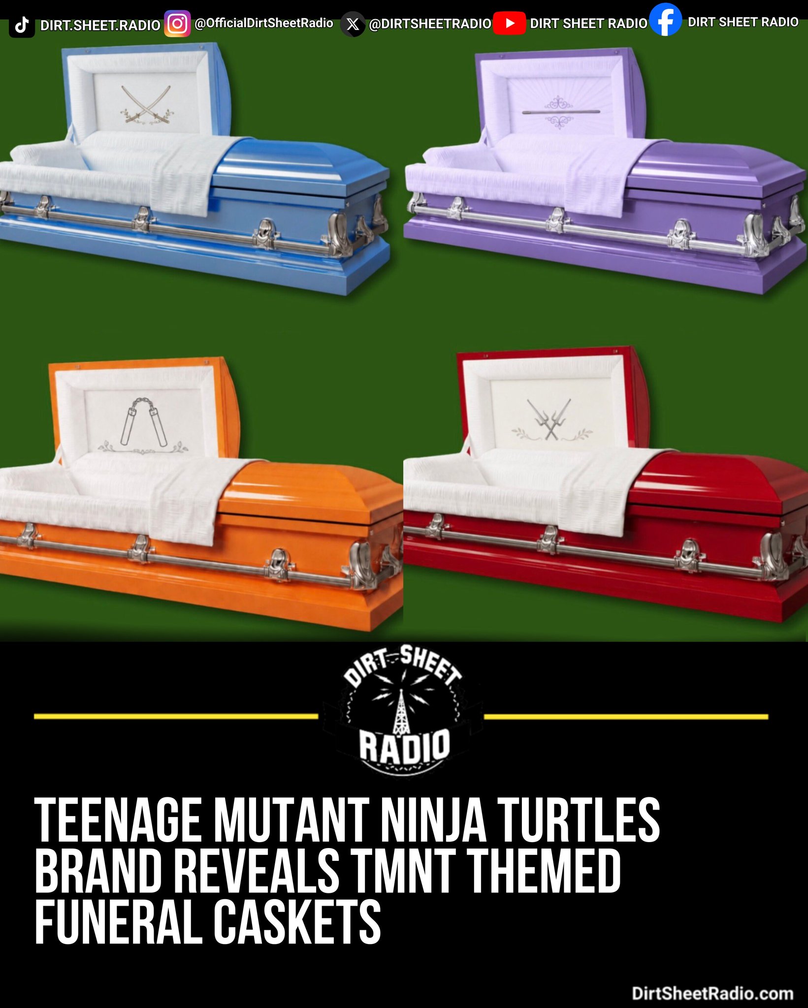 Titan Caskets has revealed a new Teenage Mutant Ninja Turtles
