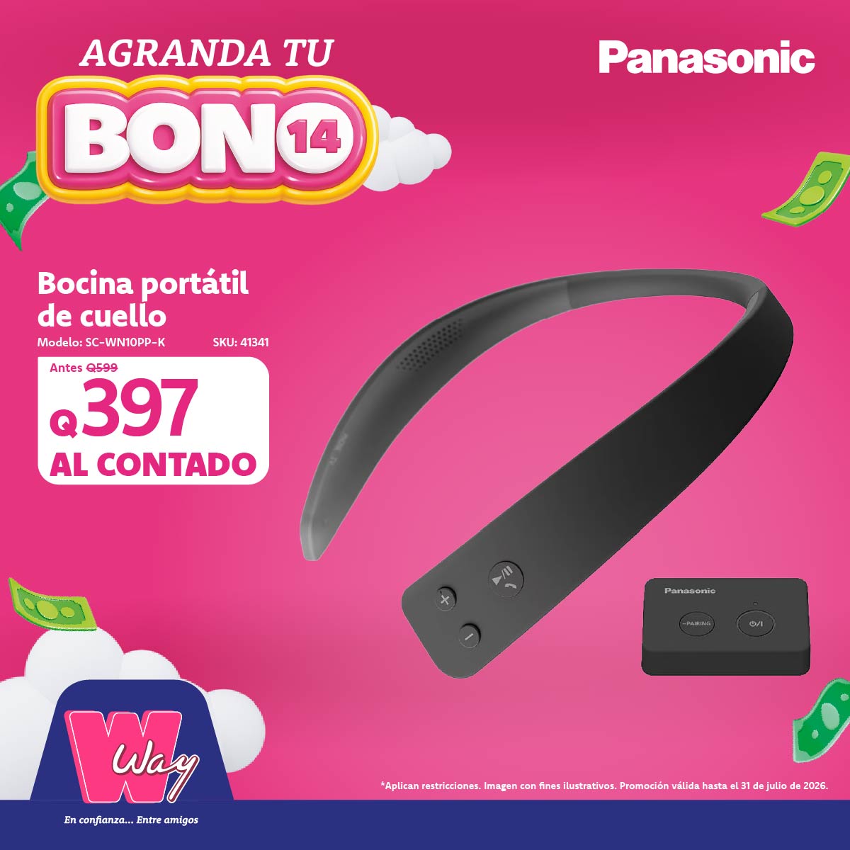 🎶✨ ¡Este Bono 14 se escucha mejor con Panasonic! Disfrutá tus