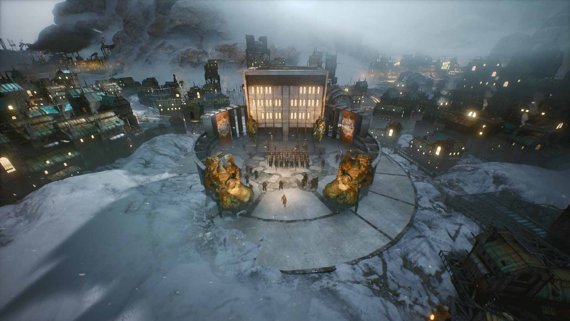 Frostpunk - A quick look at the Overseers and their district hub ️ In # ...