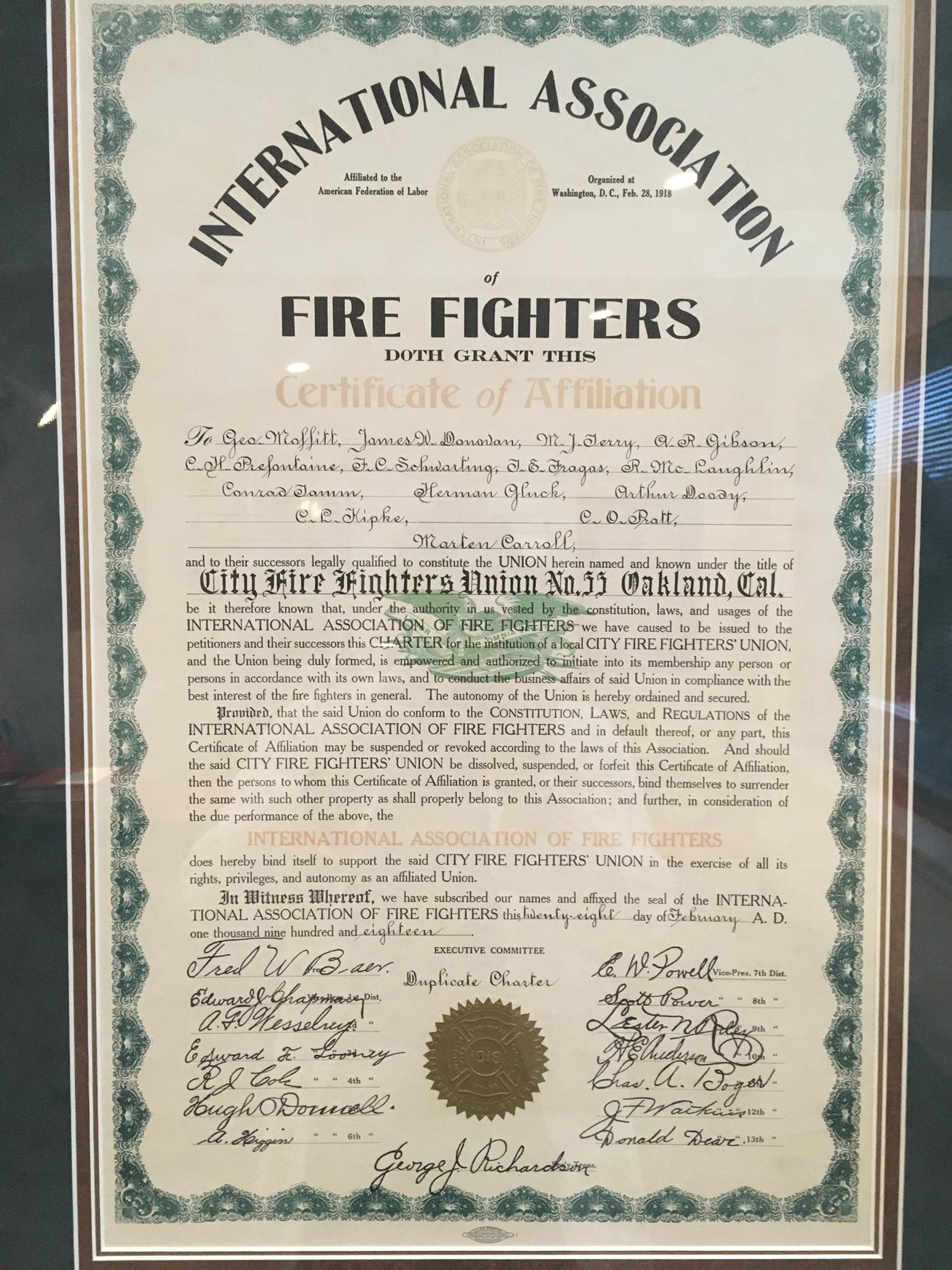 On this day 99 years ago,... - Oakland Firefighters Local 55 | Facebook