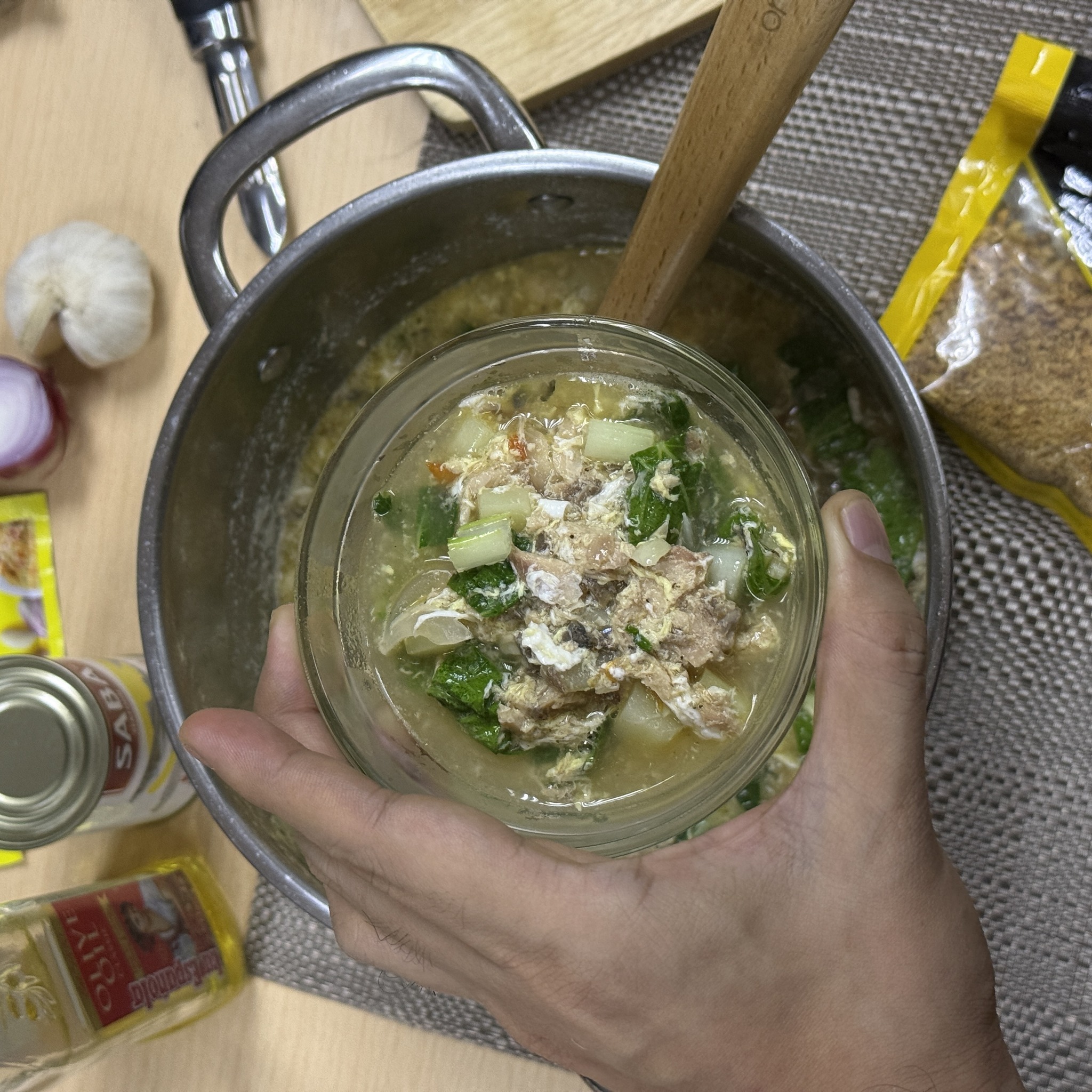 Pinoy Ulam Ideas | Sarshado na saba mackerel, hehe higop tayo mainit na ...