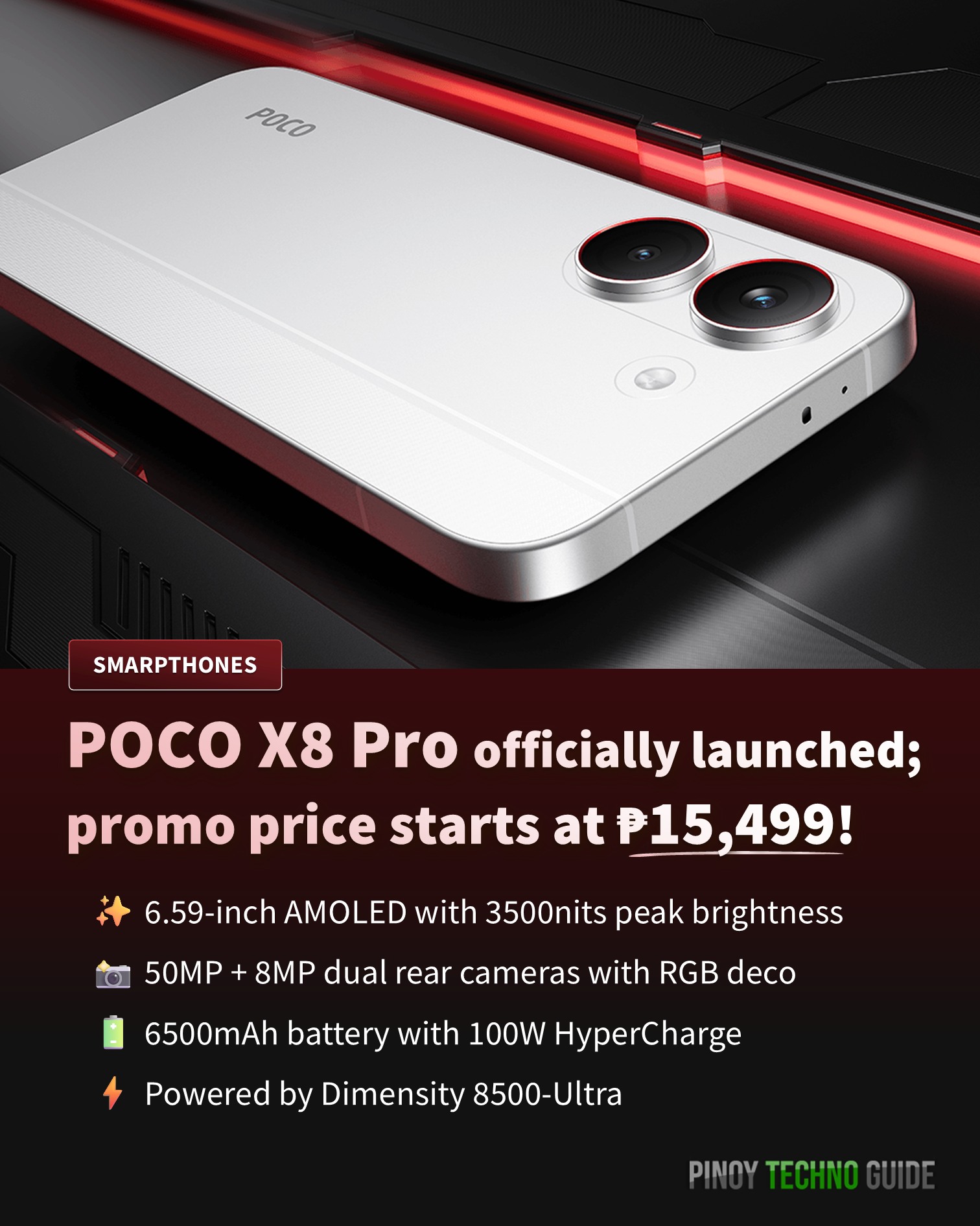POCO X8 Pro officially launched; promo price starts at ₱15,499 