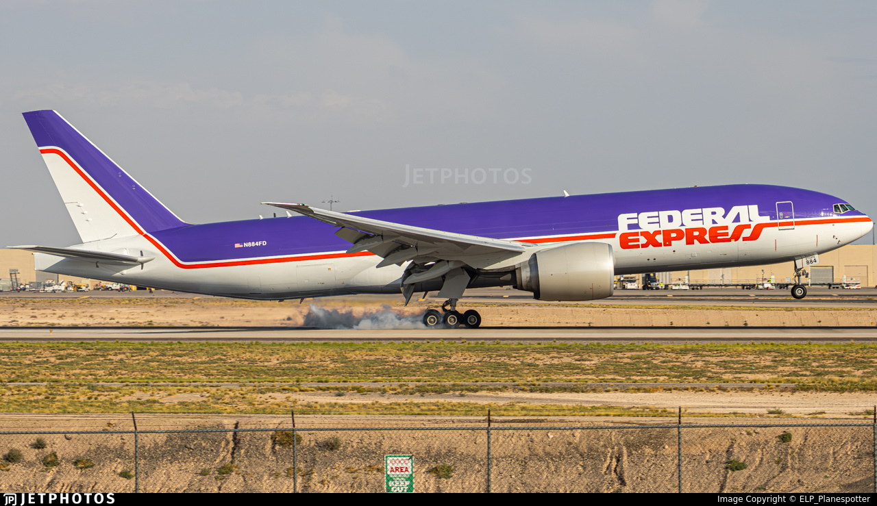 FedEx Express Boeing 777F N884FD has received a striking retro