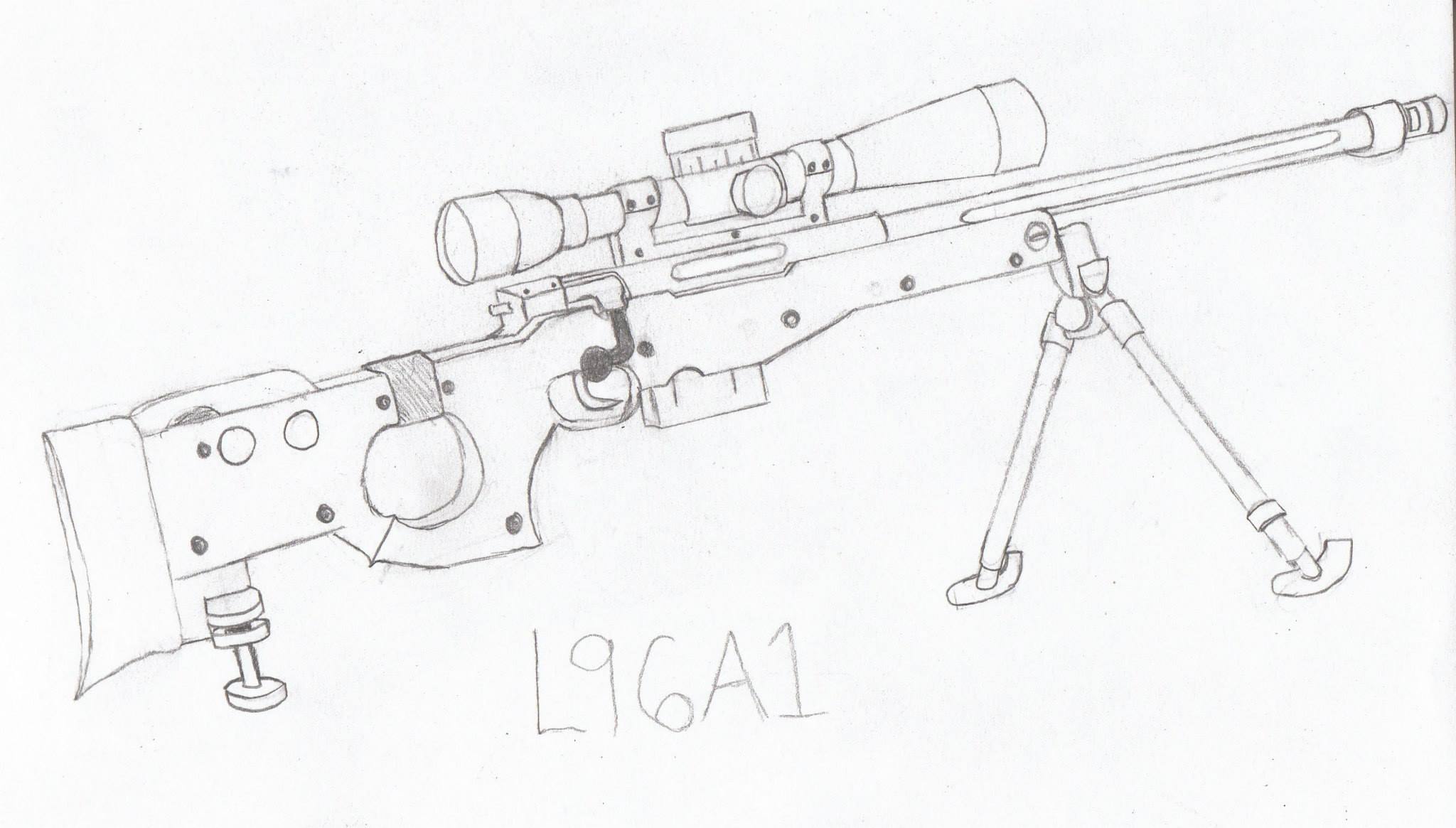 Forsaken L96a1 Sniper Rifle Rough Sketch Enjoy D Facebook