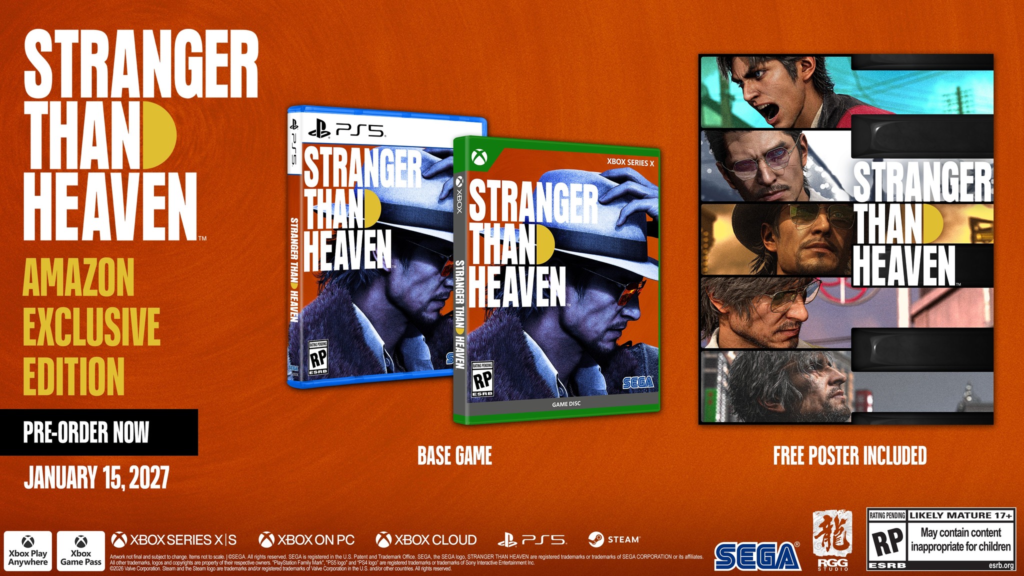 Pre-Order STRANGER THAN HEAVEN at Amazon to get an exclusive free