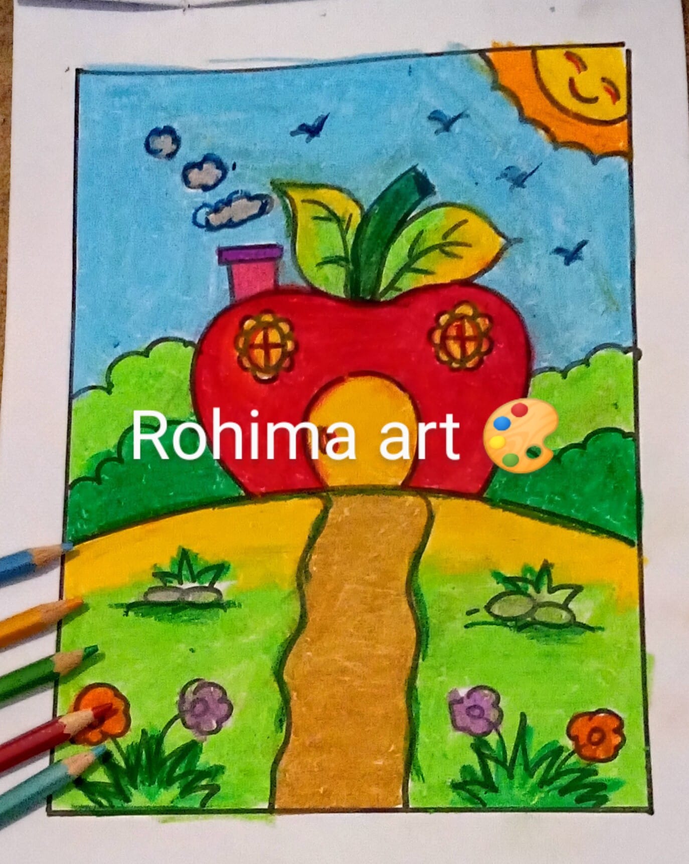 Rohima art - New batch start,, 🇧🇩 🌹 online class Art
