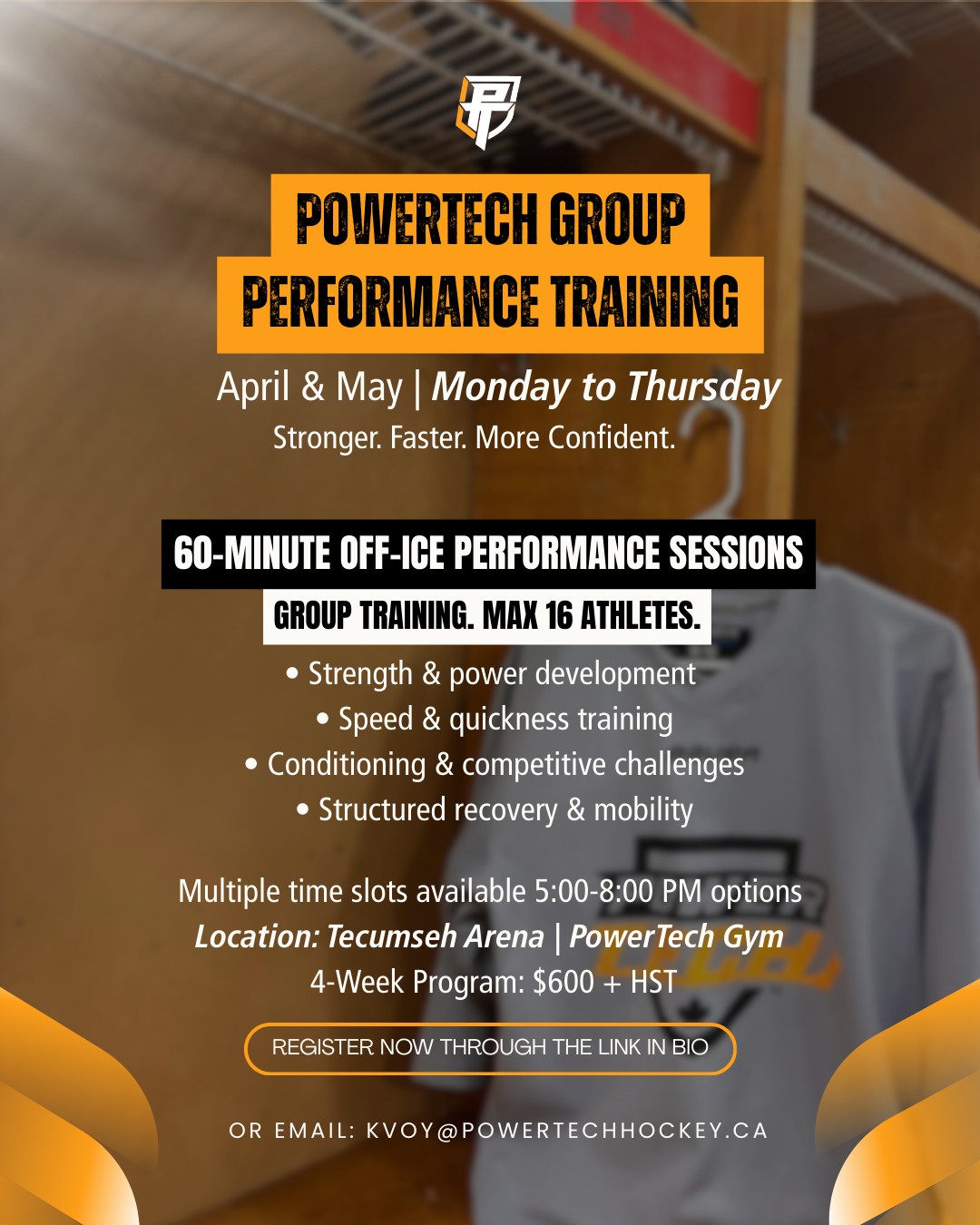 April and May training is officially... - PowerTech Hockey | Facebook