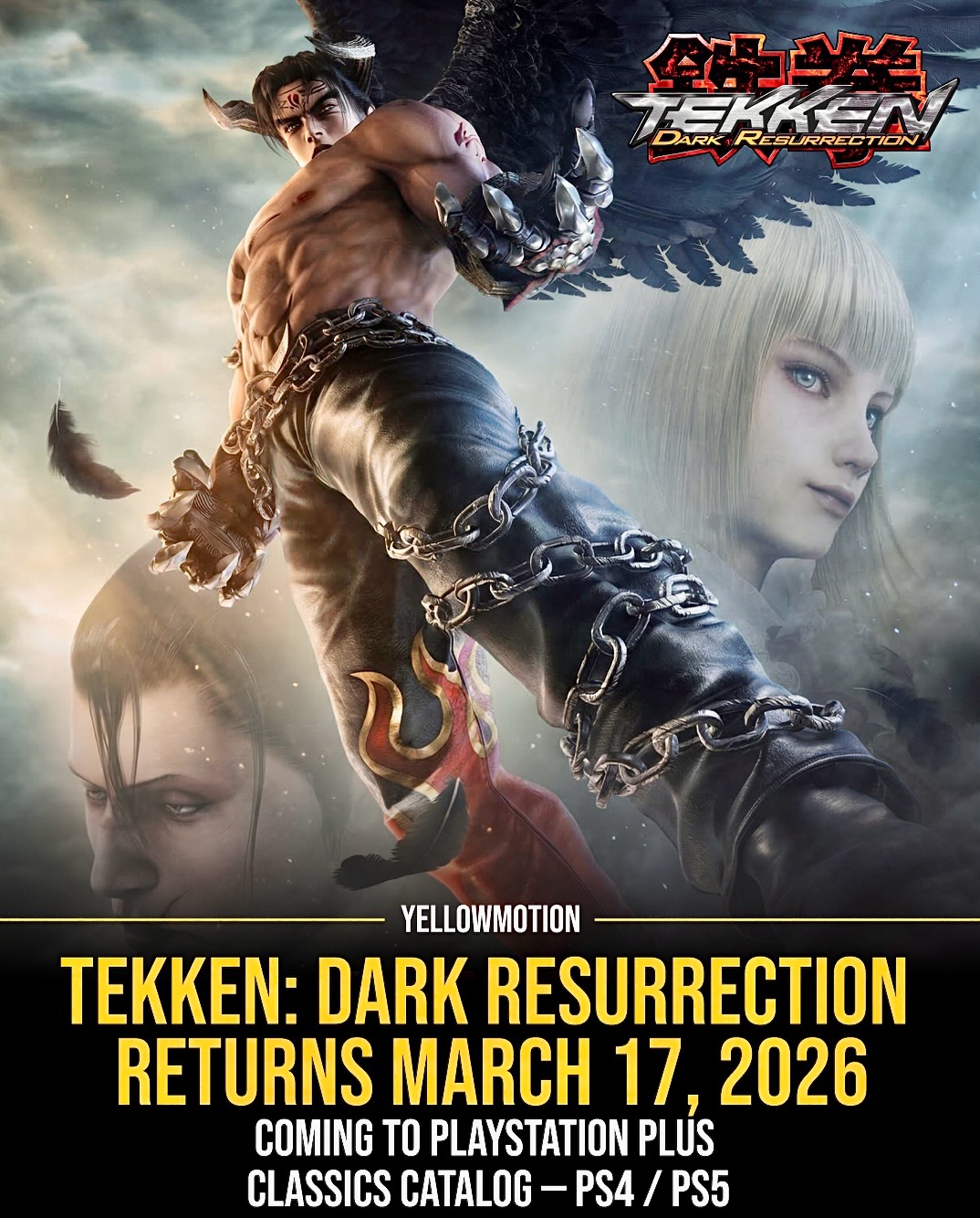 The PSP legend returns. Tekken: Dark Resurrection joins the