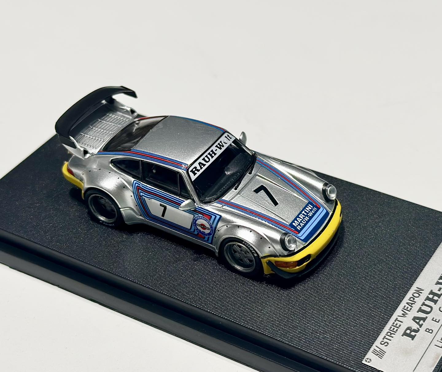 New Arrival Street Weapon 1/64th Porsche RWB 964 Silver with