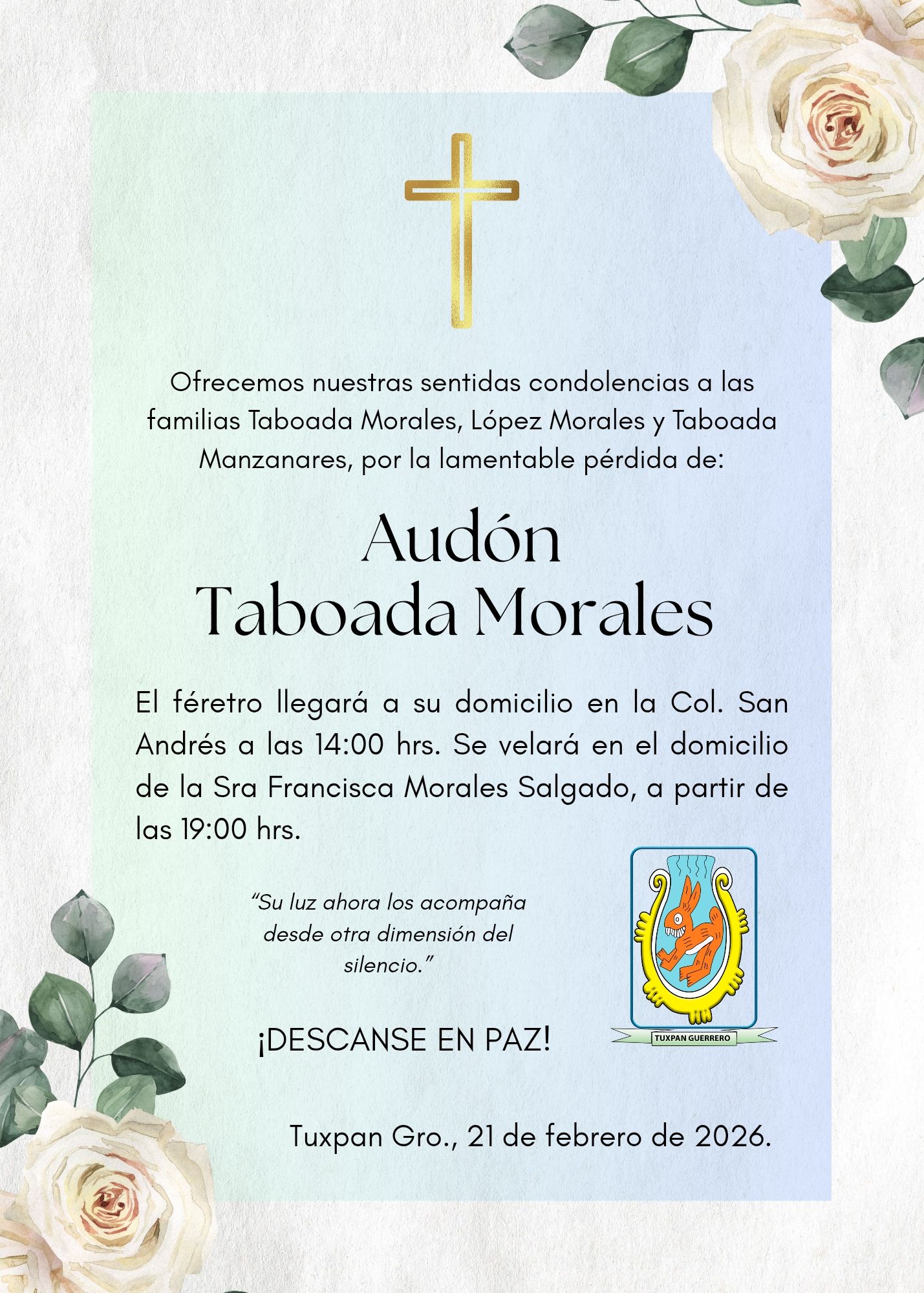 El paisano Audón ha trascendido... - Tuxpan Guerrero, México. | Facebook