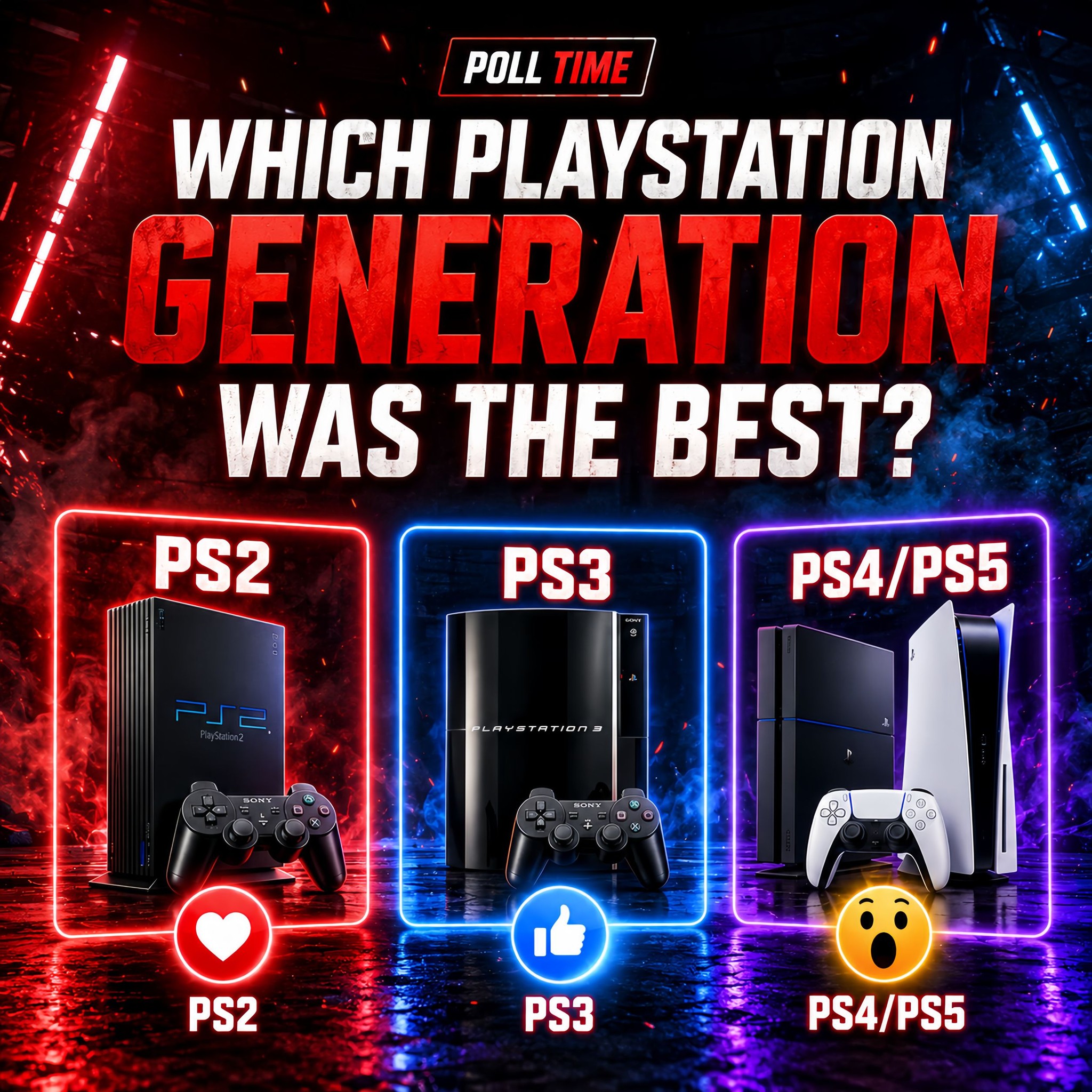 PLAYSTATION - 90s TO 2020s 🔥❤️ - PS2 PS2 PS3 PS4 PS5