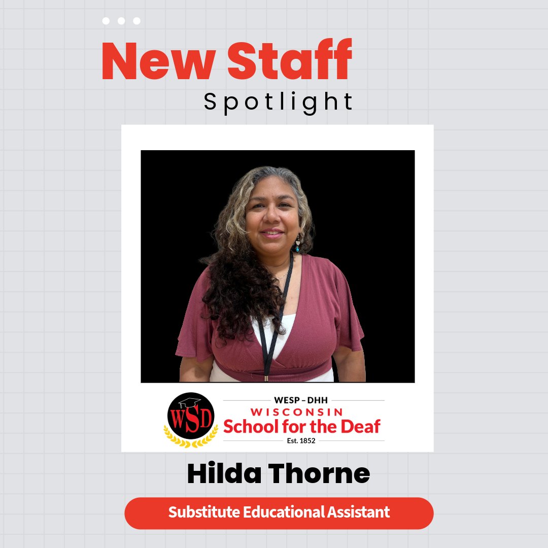 🔥 Meet Our WSD Staff🔥 Say hello to Hilda, one of the members of