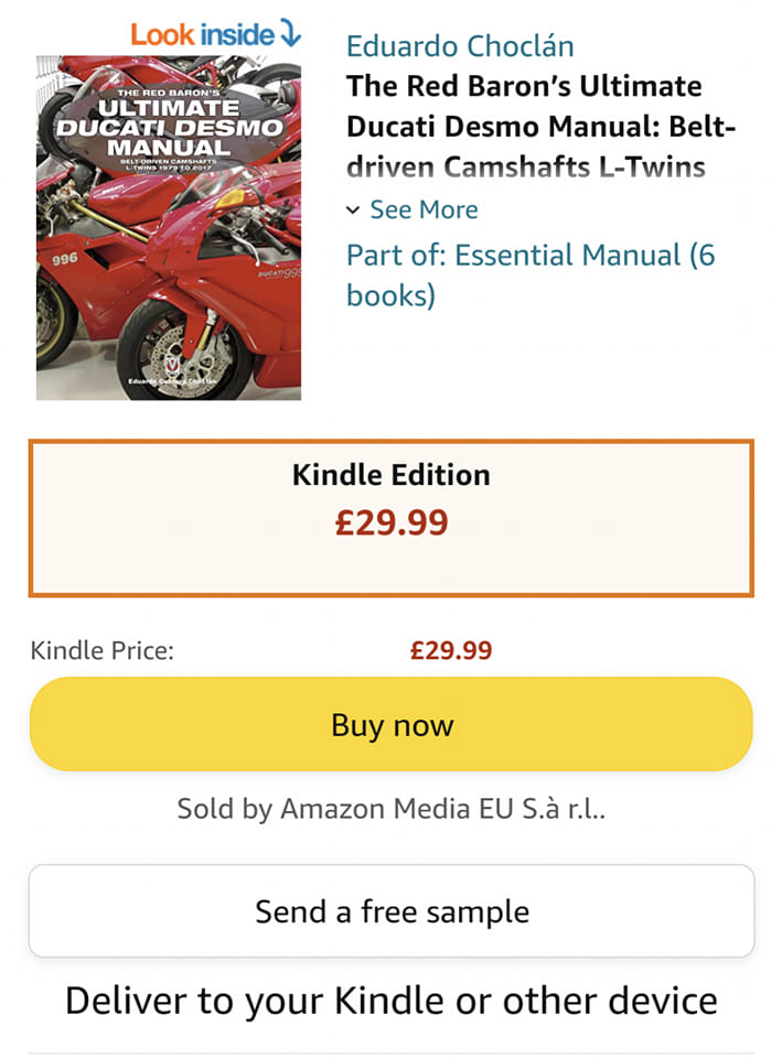 The Red Baron's Ultimate Ducati Desmo Manual by Eduardo Cabrera ChocláN | Paper Plus