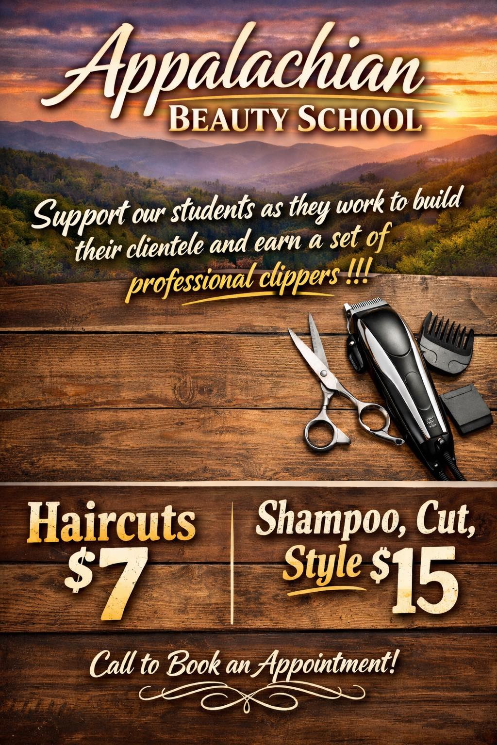 Appalachian - ✨ Appalachian Beauty School ✨ We are now accepting walk-in  clients! Come support our students as they gain hands-on experience and  build their skills 💇‍♀️💇‍♂️ 📅 Monday – Thursday ⏰