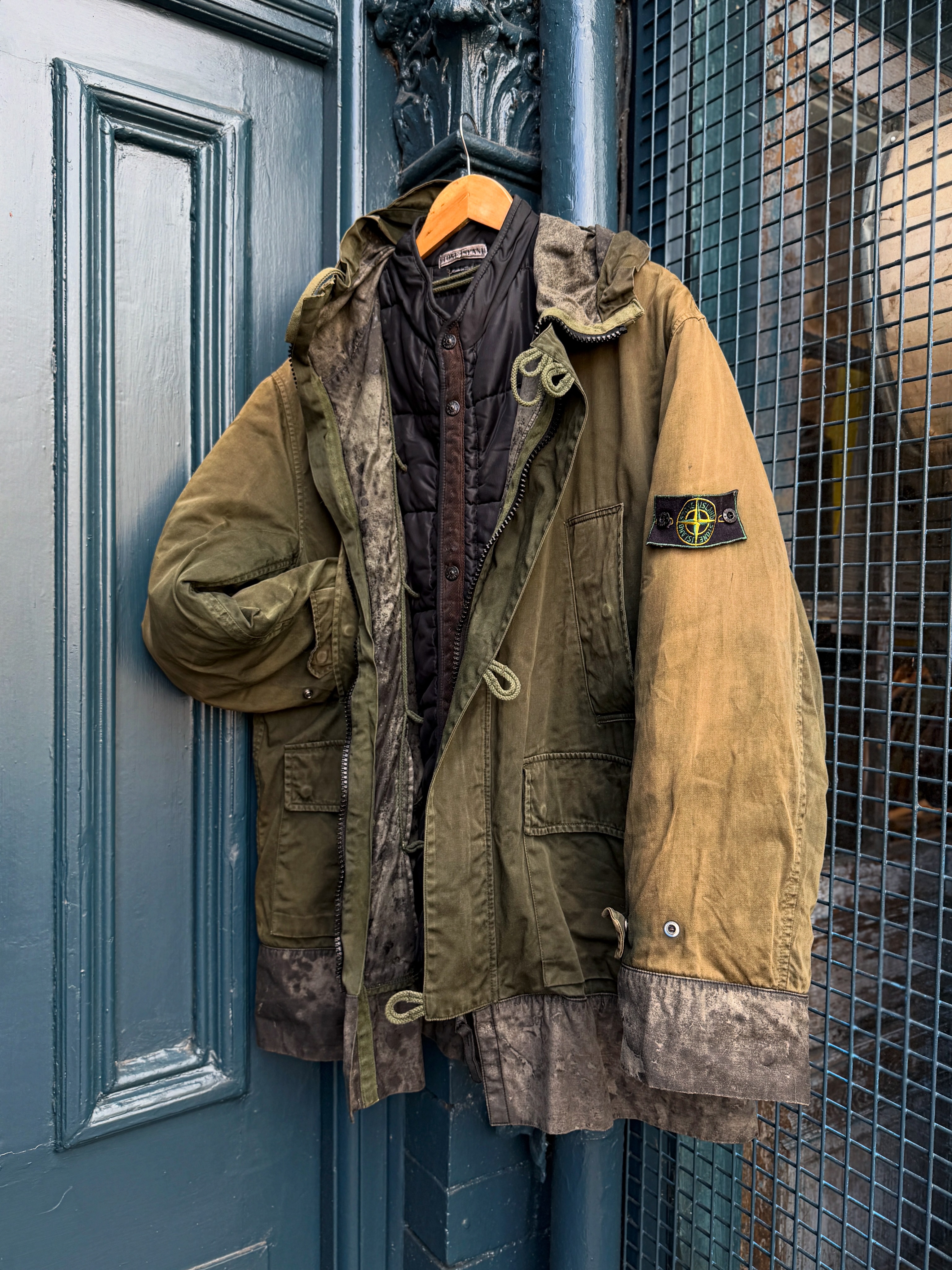 Vintage 1998 Stone Island Raso Gommato Jacket