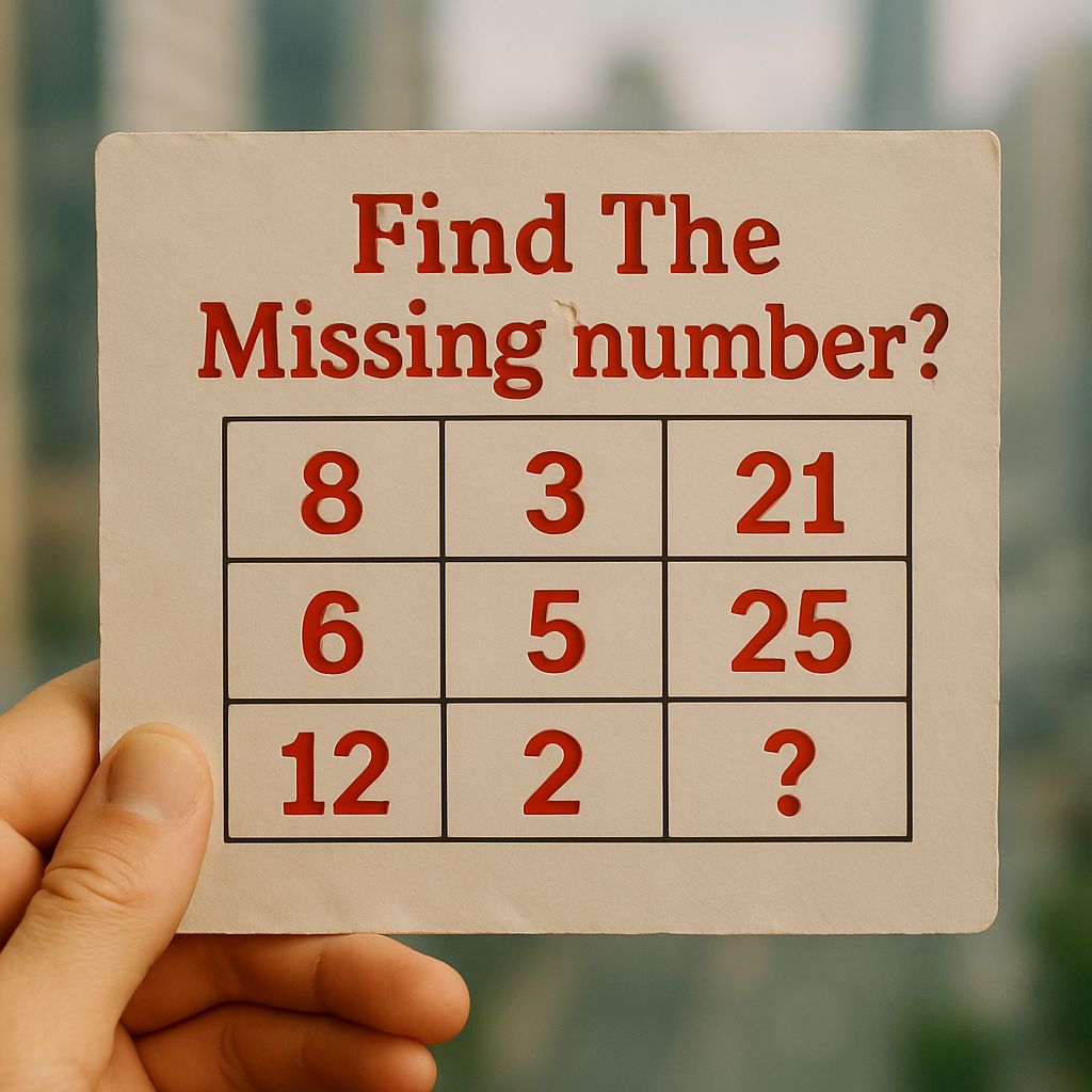Vipul - Find missing number? #riddles #riddlemethis #brainteaser # ...