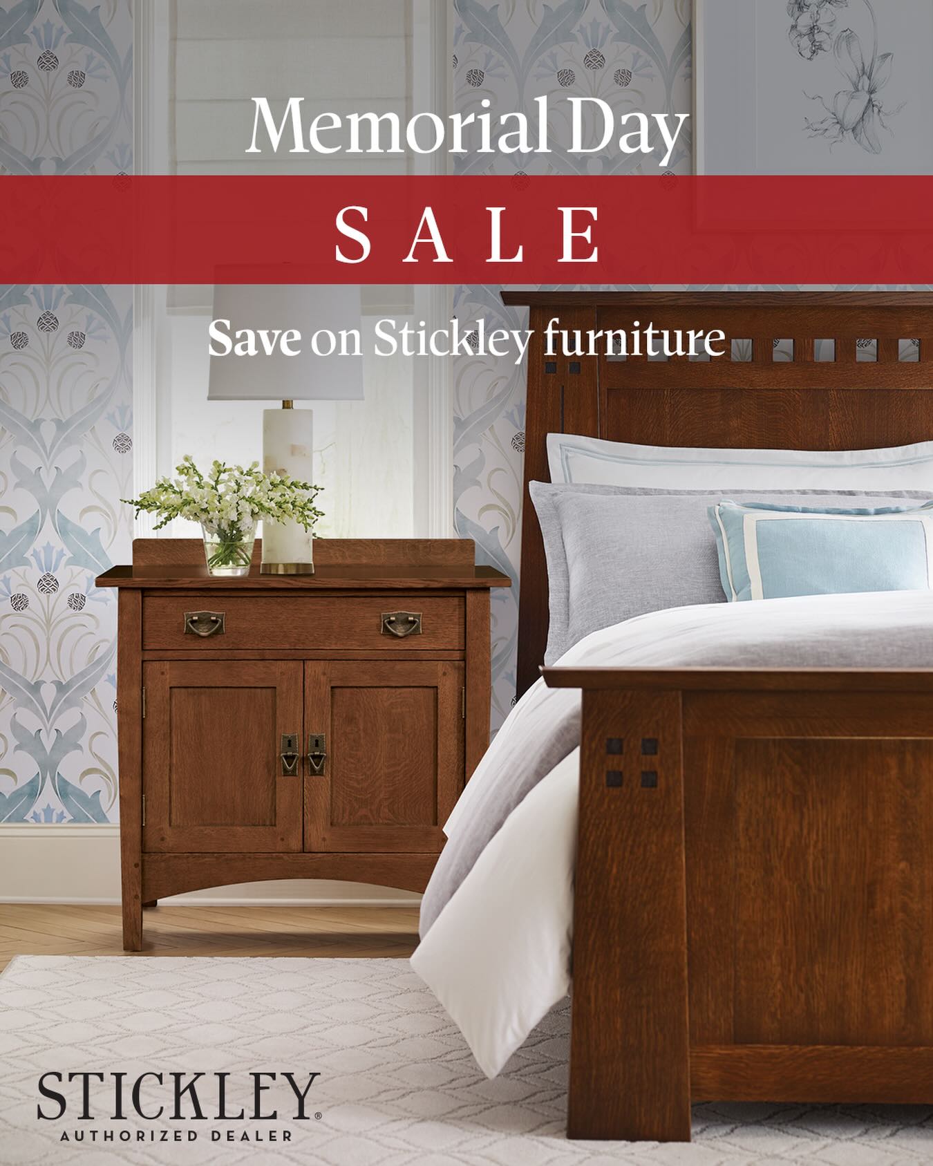 Save 35% on Stickley furniture orders now through May