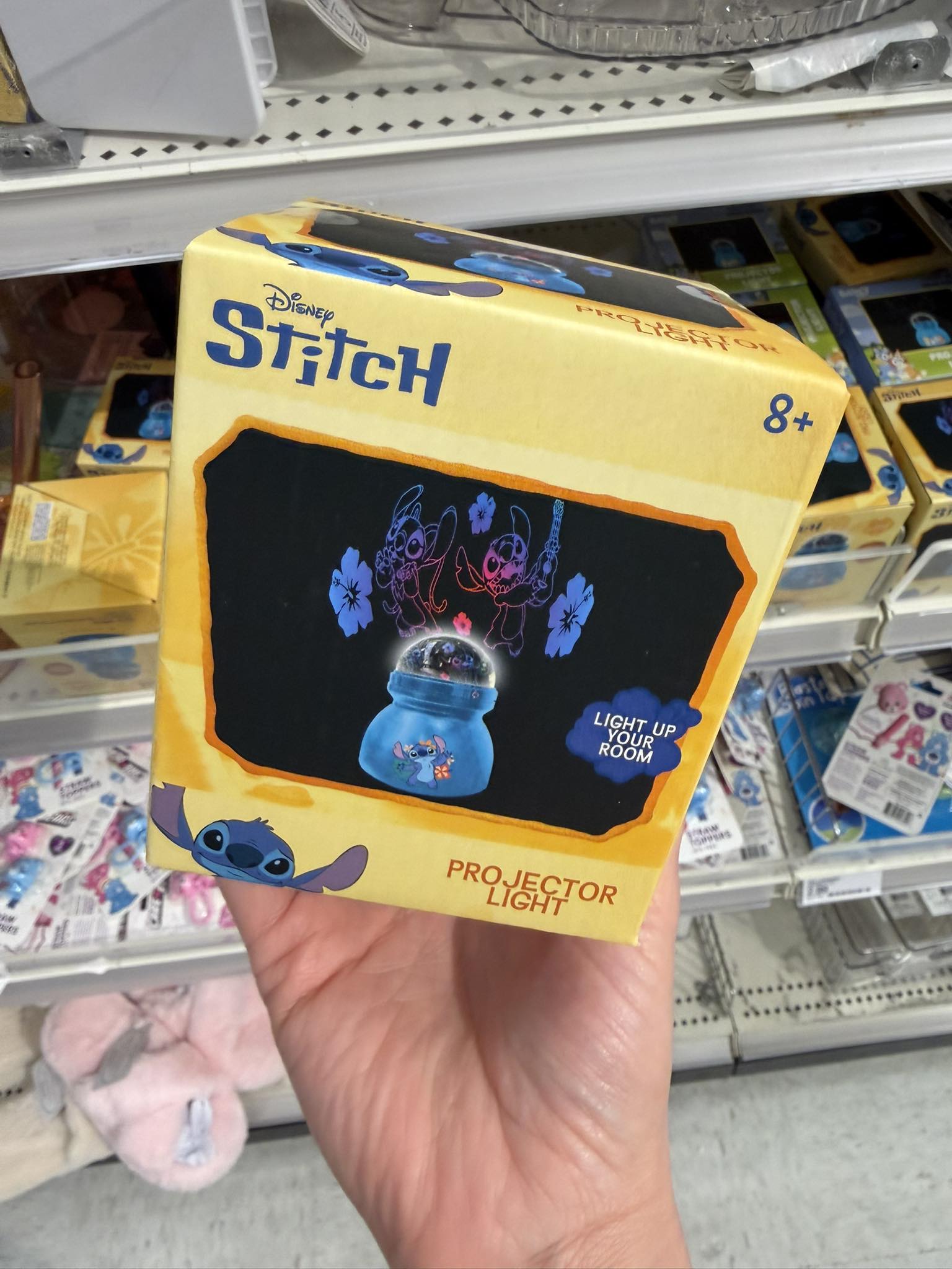 💙 🌺 Found this cute Stitch projector light in Target's Bullseye