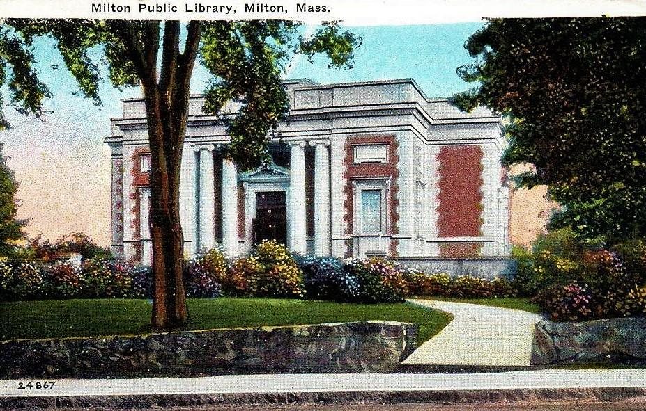 Filming - Old Classic Photo of Milton Public Library, Milton ...