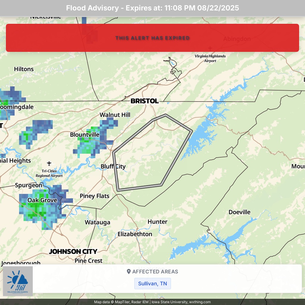 10:58 PM 08/22/2025 |... - Tri-Cities Weather & Alert Crew | Facebook