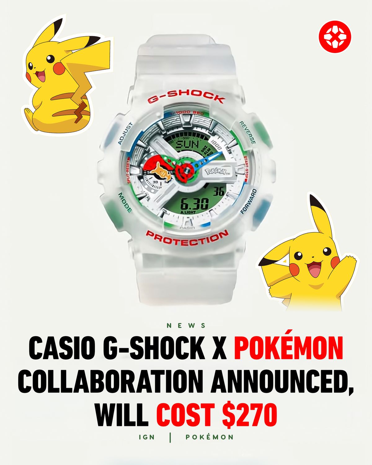 Casio G-Shock has announced a new collaboration for Pokémon's 30th