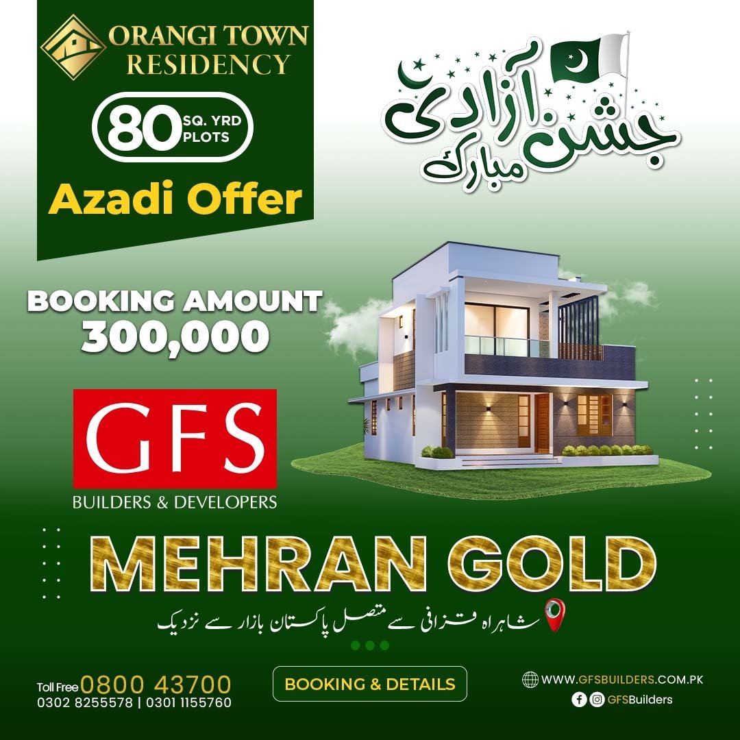 JASHAN E AZADI OFFER Book your... - Orangi Town Residency