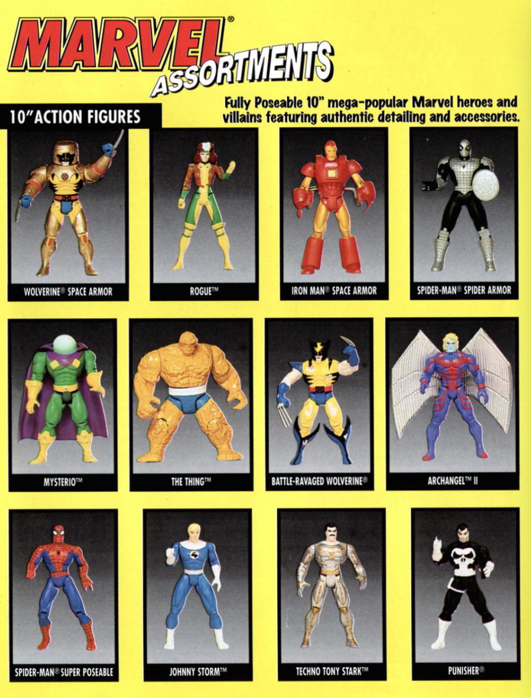 Toy Biz 1995 Mutant Superhero Guide - Marvel's 2.5 inch scale Die