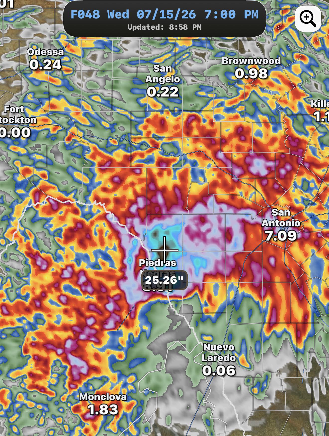 Holy Moly 2 Feet Of Rain!! The newest high resolution guidance is