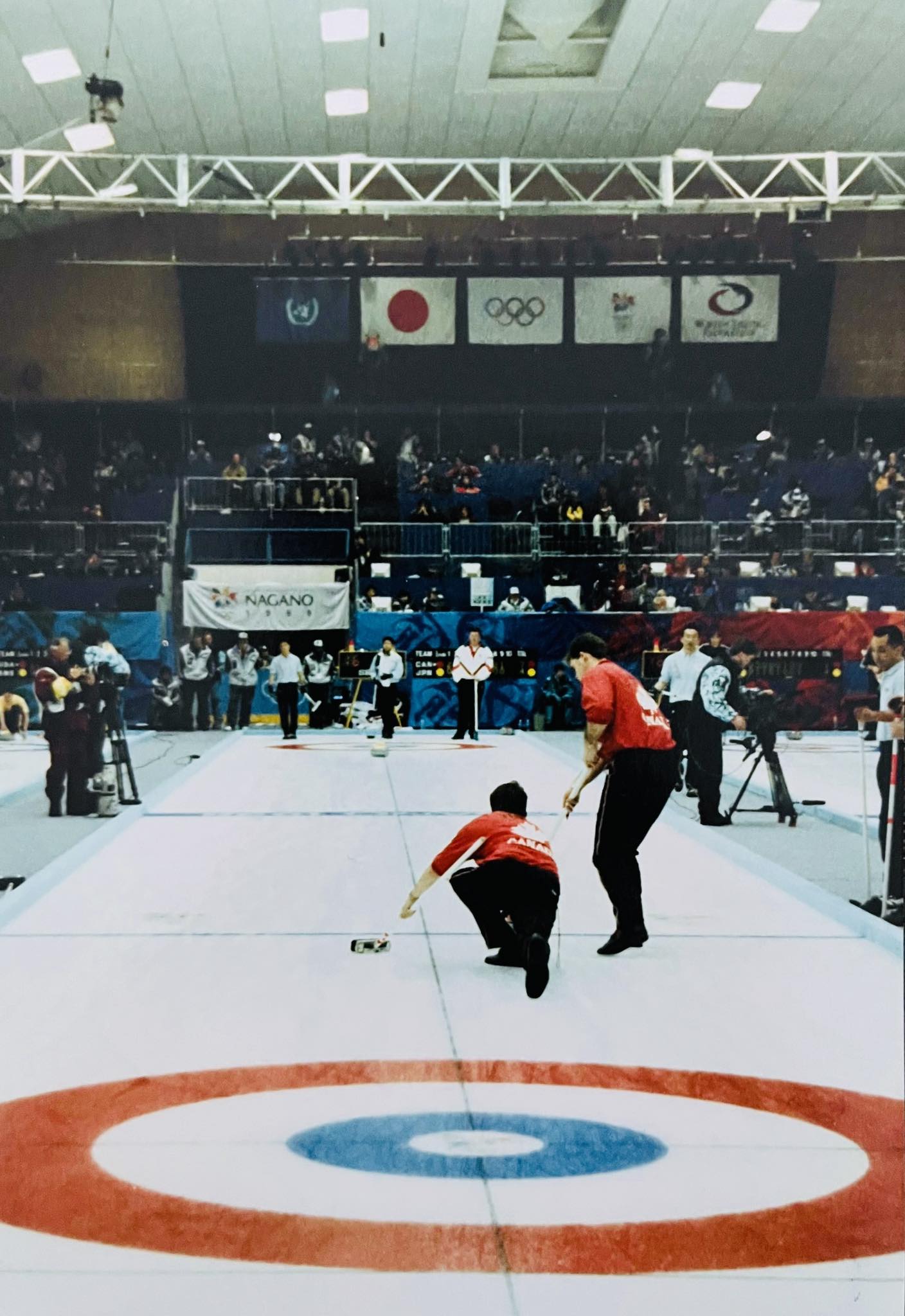 28 years ago today I threw this #curling stone at the 1998 Olympic 