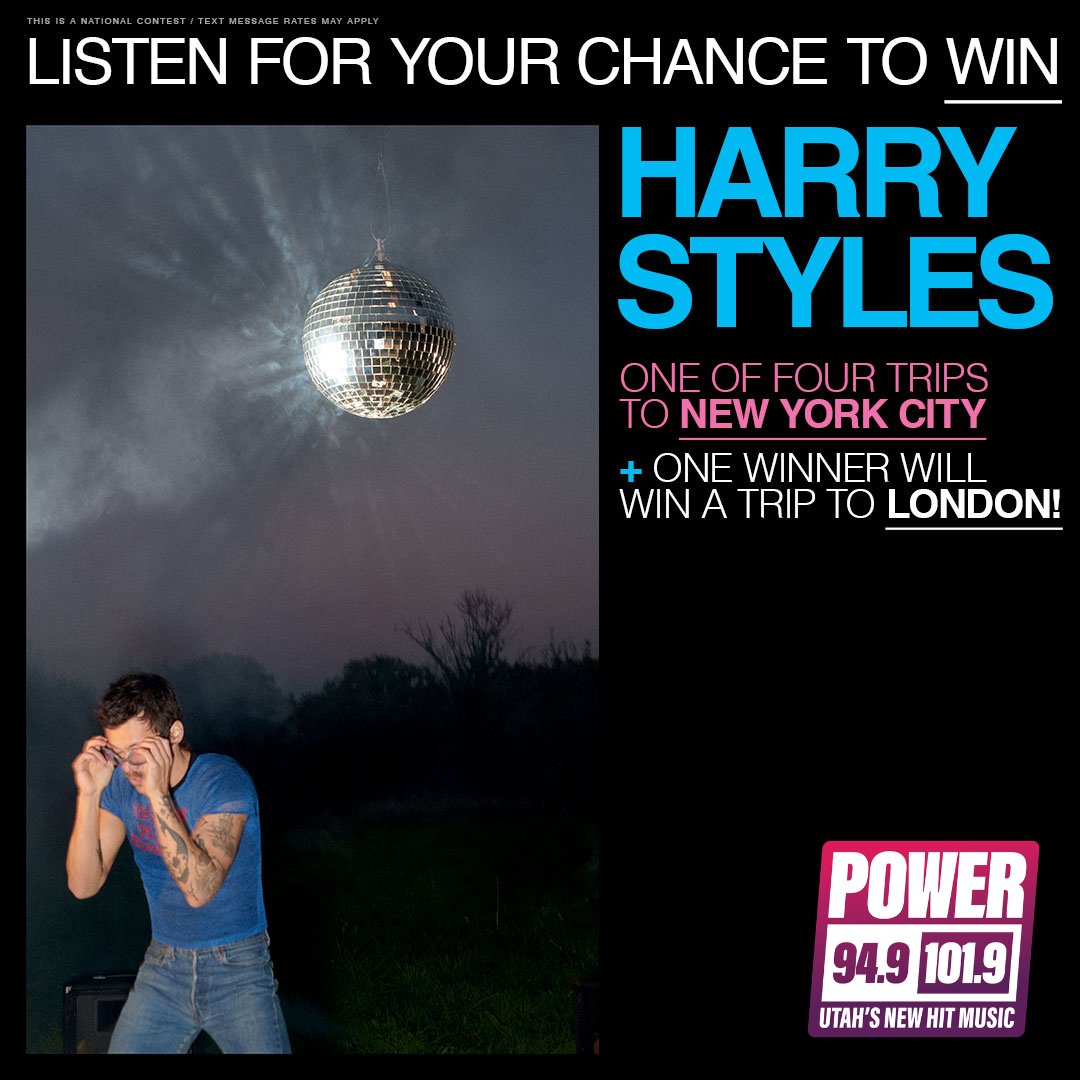 Power - Harry Styles. NYC. LONDON. 🎤✈️ Power 94.9 & 101.9 have