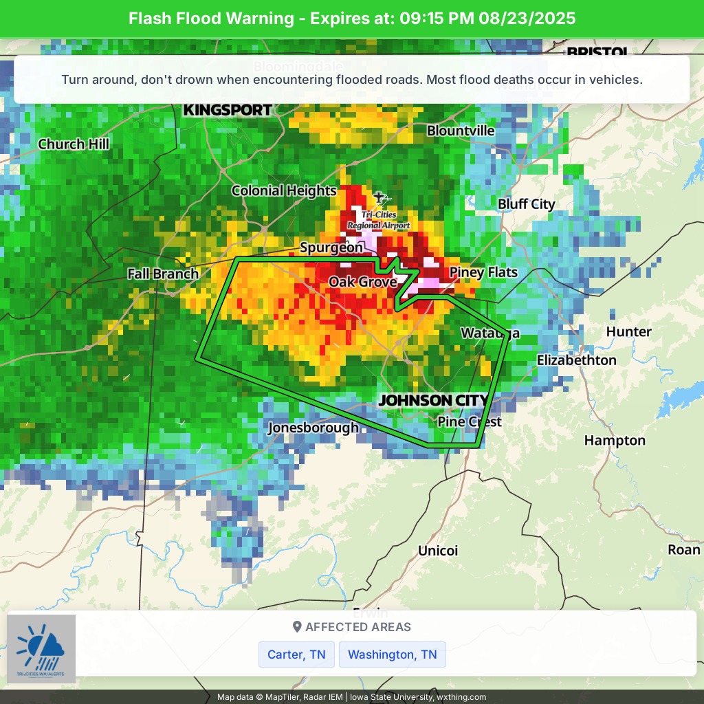 06:13 PM 08/23/2025 |... - Tri-Cities Weather & Alert Crew | Facebook