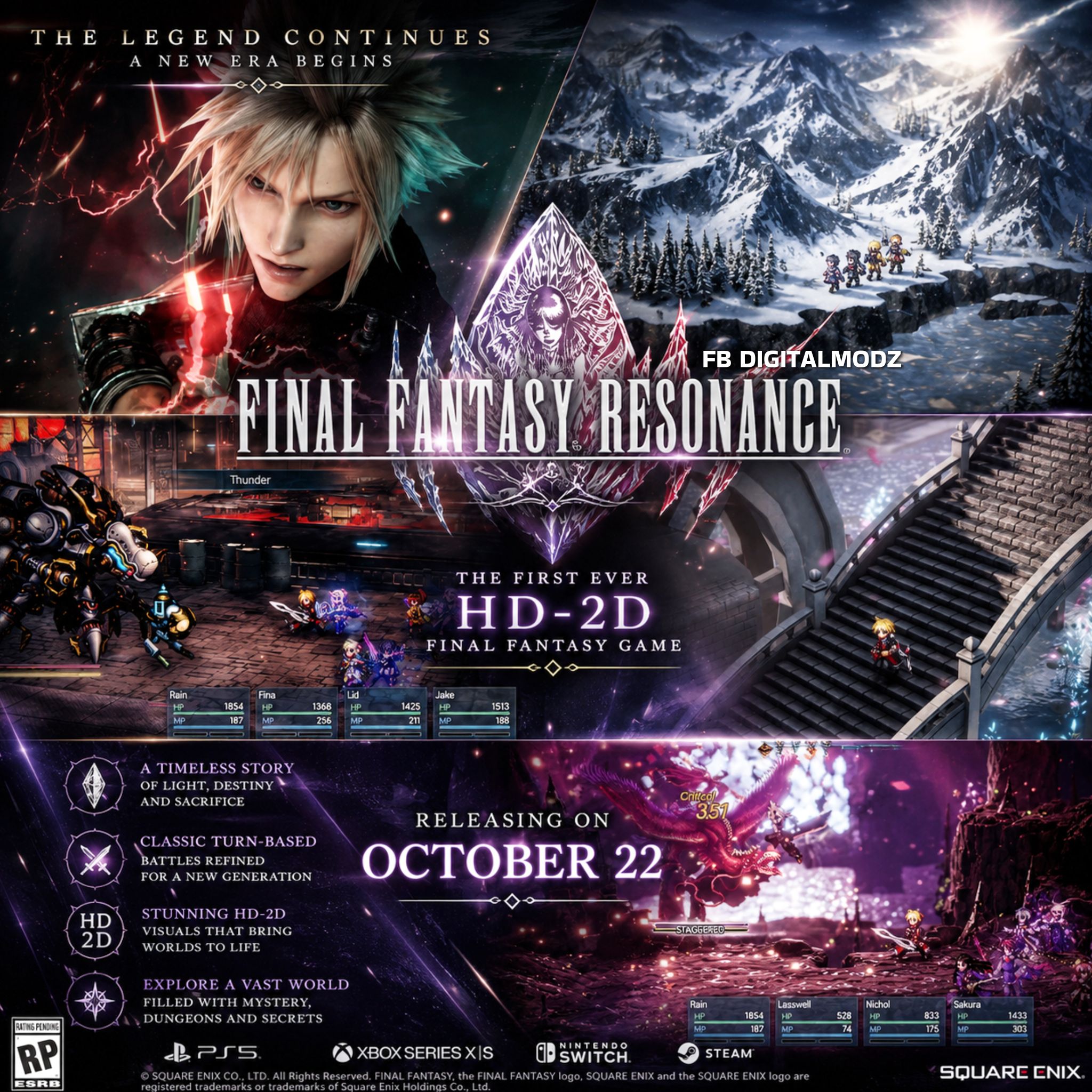 Final Fantasy Resonance is officially releasing on October 22