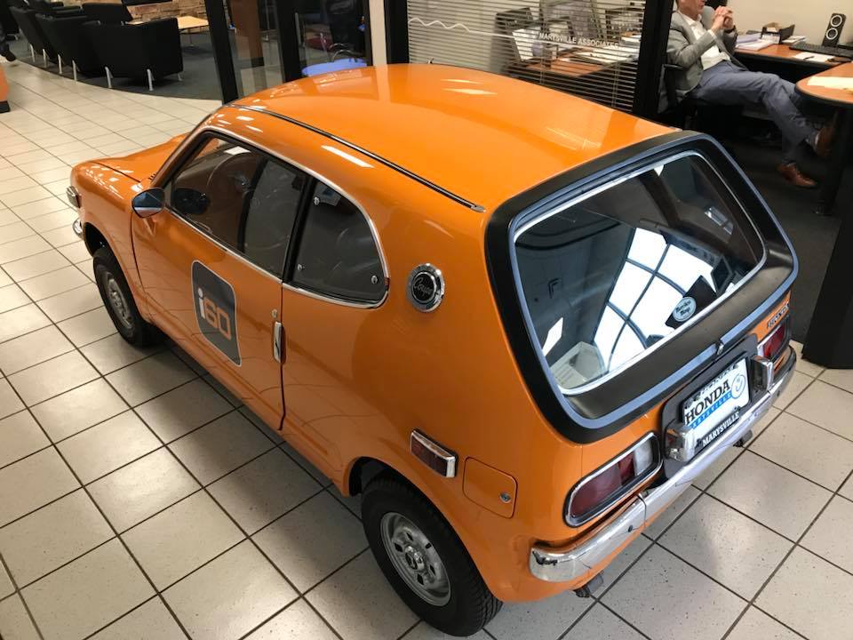 1972 Honda Z coupe powered by a 600cc Honda engine. Here on the