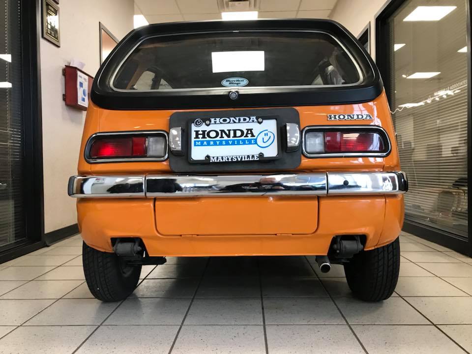1972 Honda Z coupe powered by a 600cc Honda engine. Here on the