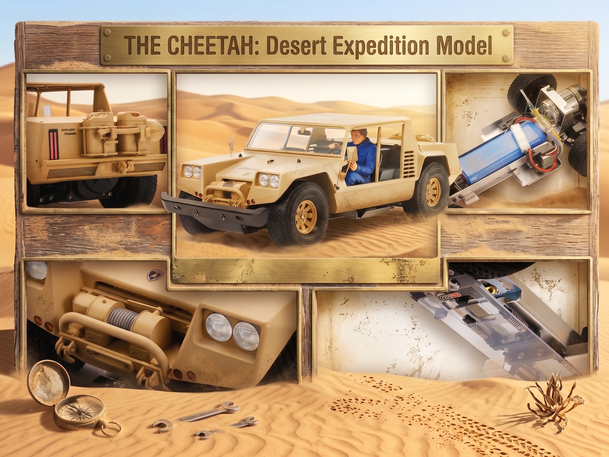 Tamiya's 2026 Lamborghini Cheetah 1/12 kit