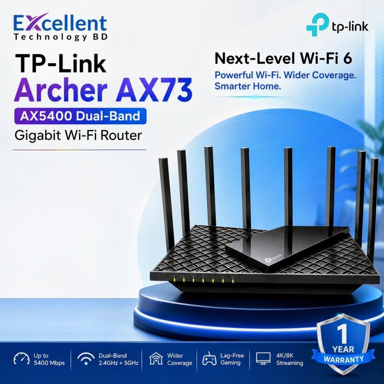 TP-Link Archer AX73 Wi-Fi 6 ルーター TP-Link Archer AX73 Wi-Fi 6